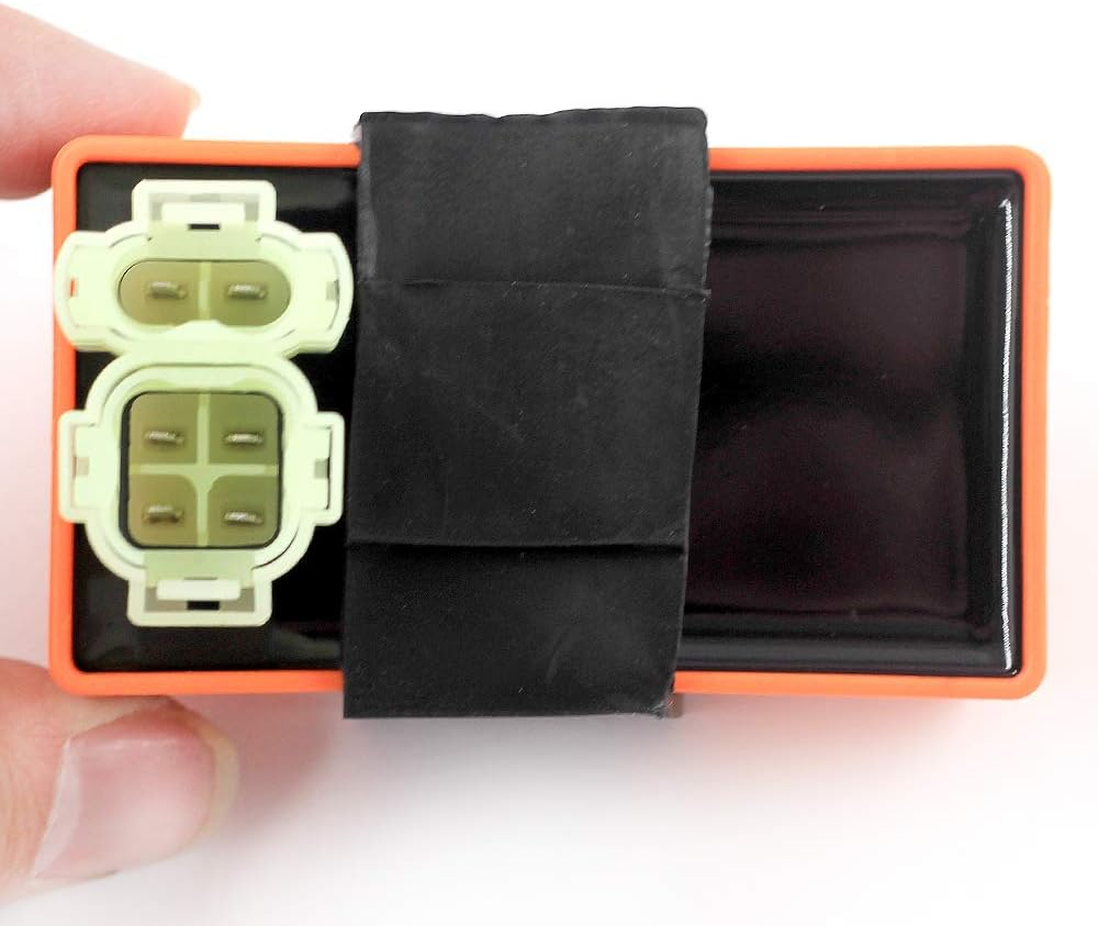 High Performance Racing AC Cdi Box 6Pin + Ignition Coil + 3 Electrode Spark Plug for GY6 50Cc 80Cc 125Cc 150Cc Moped Scooter ATV Go Kart image number 3