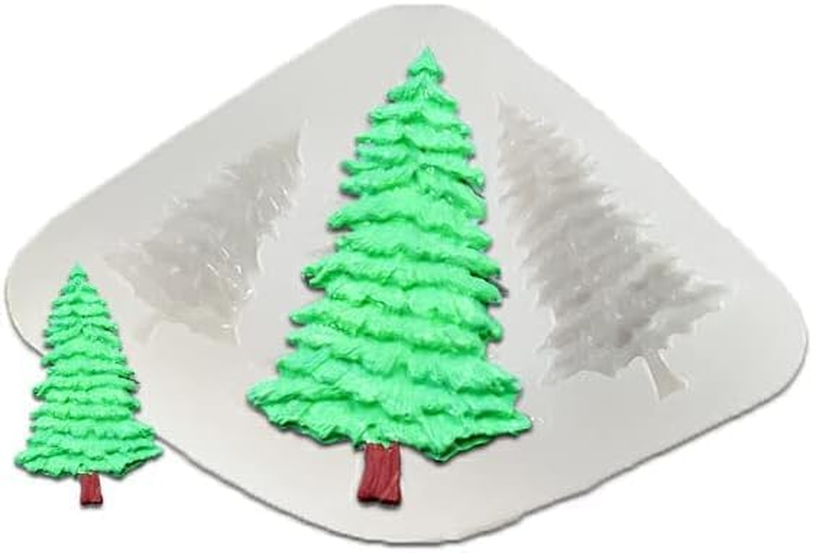 Biscuit Molds Kitchen Baking Handmade Christmas Themed Embossed Mould Dessert Fondant Casting Die Cupcake Chocolate, Three Pine Tree image number 5