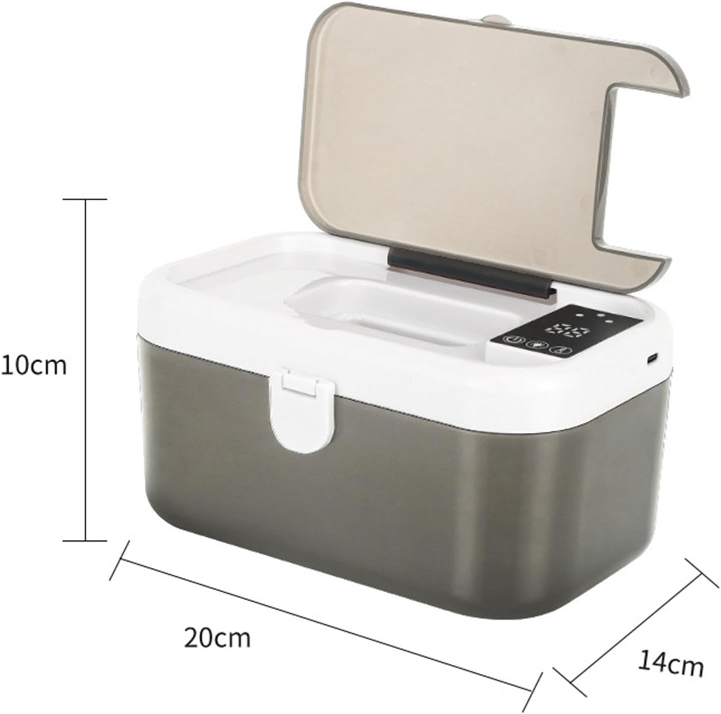 TENOL Wipe Warmer Portable USB Wipes Warmer Night Light Large Capacity Thermostat Wet Wipe Machine Wipes Heater for Car Travel, White image number 6