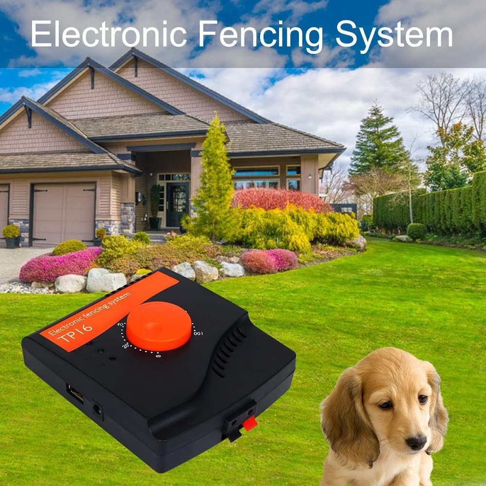 Electric Dog Fence System Invisible Electronic Wireless Pet Containment Waterproof Rechargeable Collar Hidden Fencing image number 1