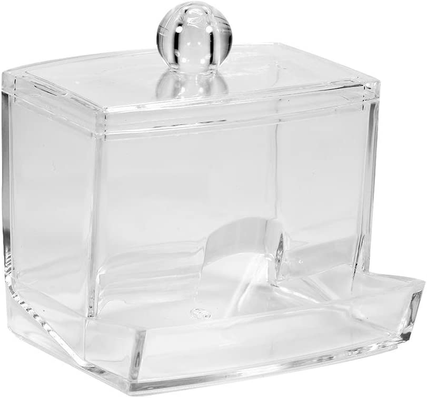 Makeup Easy to Access Cosmetic Swab Holder, Swab Box, Q-Tip Practical for Makeup Pads Cotton Balls image number 2