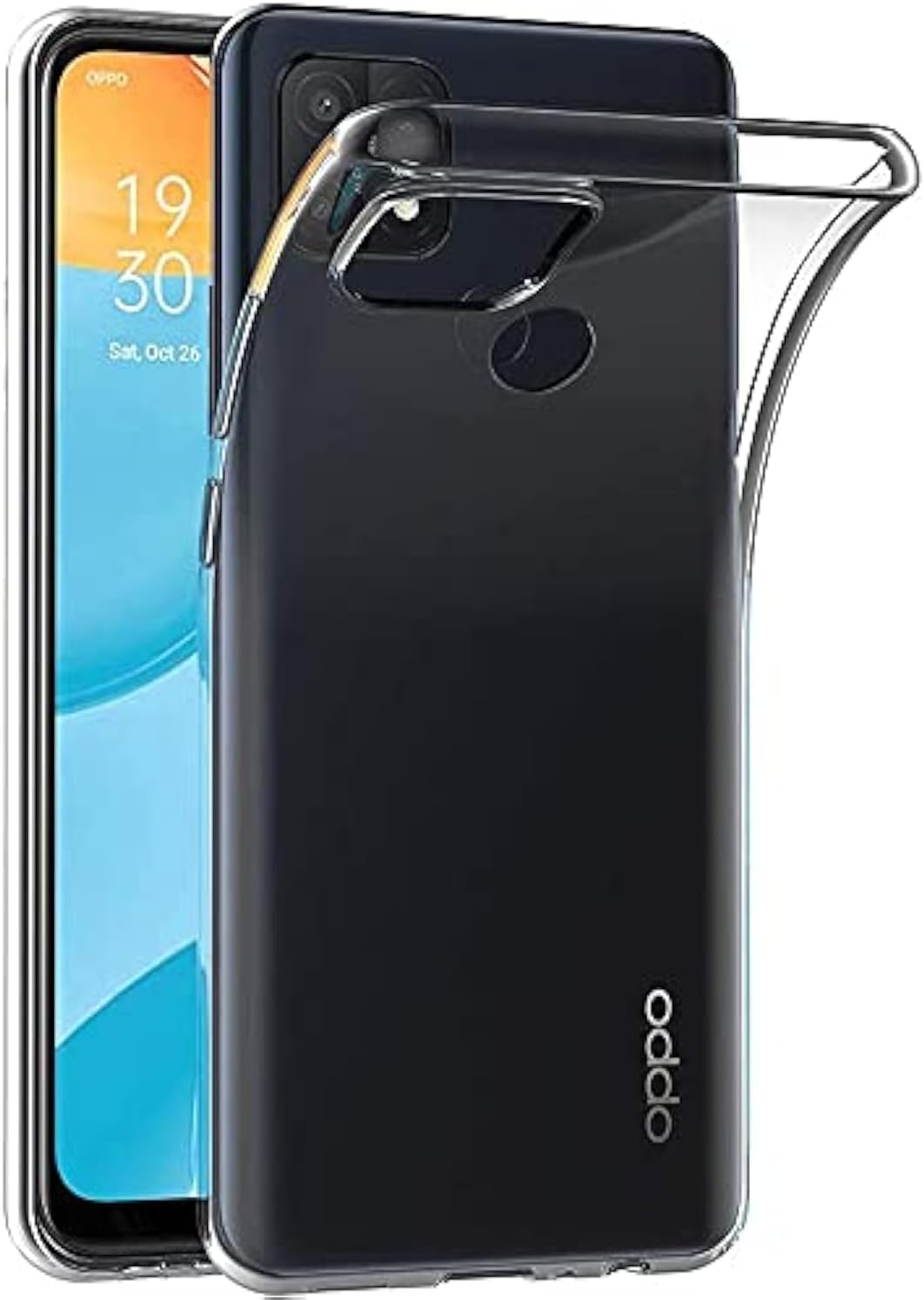 Case for Oppo A15 (6.52 Inch) Maijin Soft TPU Rubber Gel Bumper Transparent Back Cover image number 3