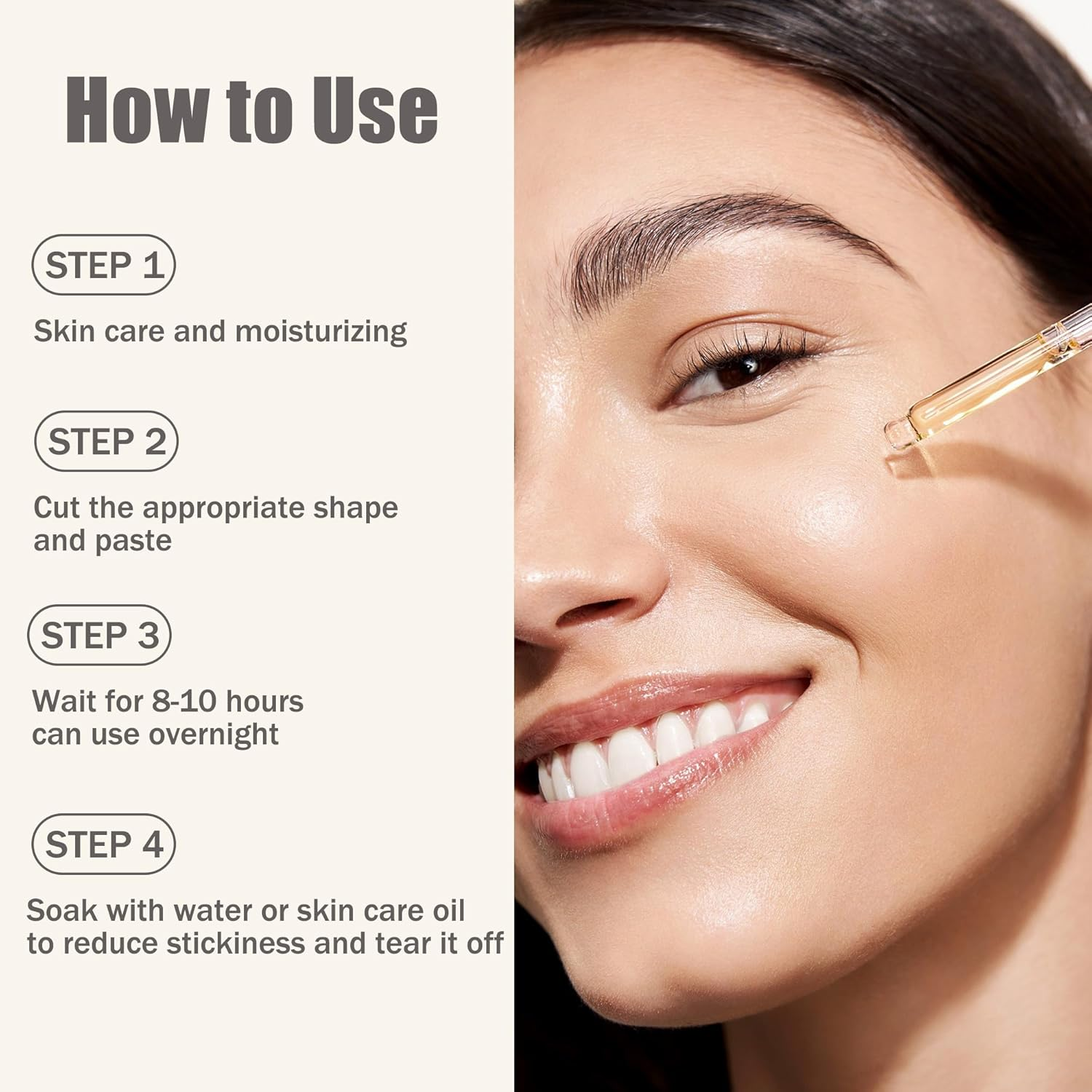 Face Tape, Facial Myofascial Lift Tape, Beauty Kinesiology Tape, Wrinkle Tape for Fine Lines, Crow'S Feet, Non-Invasive Natural Wrinkle Reduction Smoothing Patches 5Cm*5M image number 4