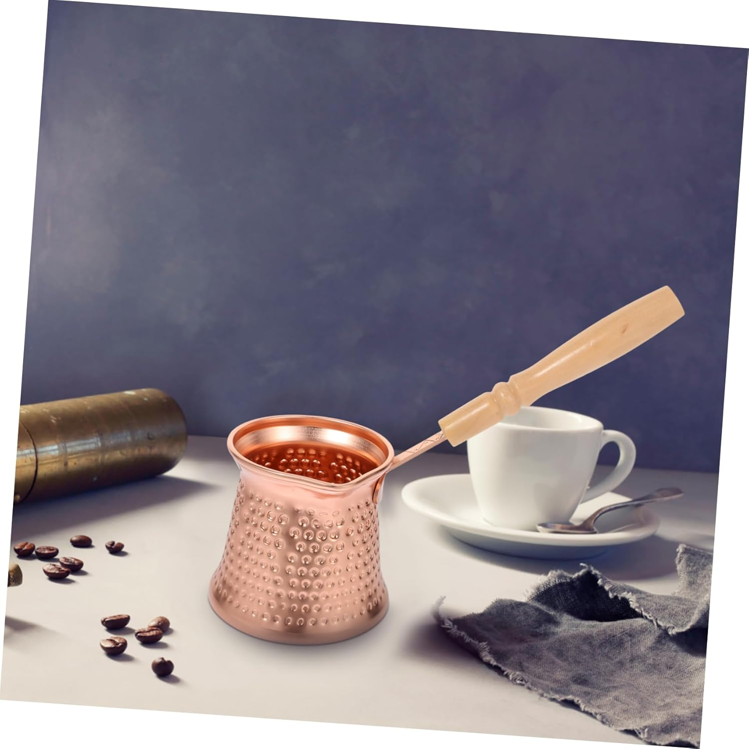 HOLIDYOYO 4Pcs Ergonomic Espresso Pot Non-Stick Turkish Coffee Pot Stovetop Machine Side Handle Milk for Heating image number 6