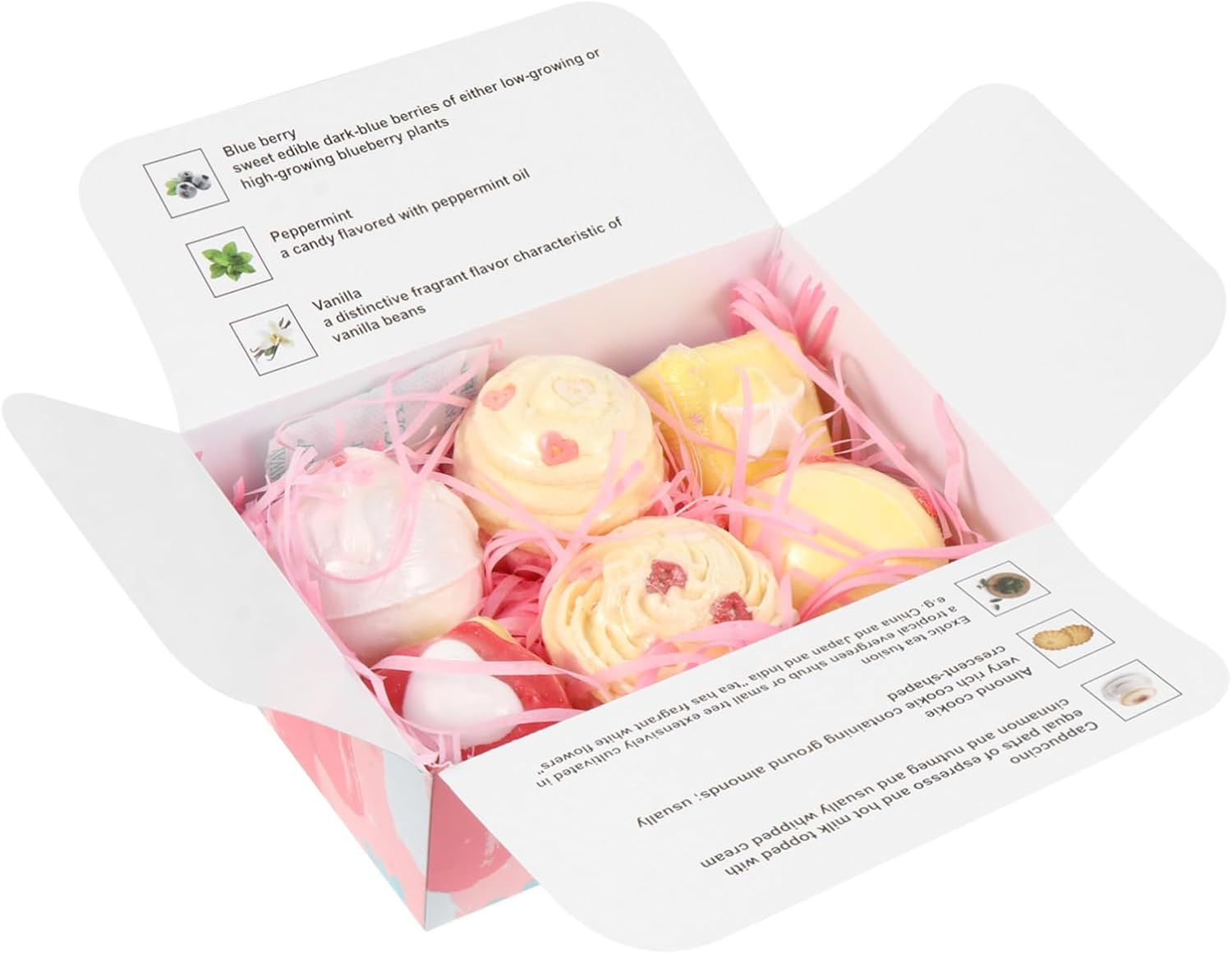 OHPHCALL 6Pcs Cake Shape Bath for Moisturizing Shower Aromatherapy Gentle Skin Nourishment for Relaxation And image number 5