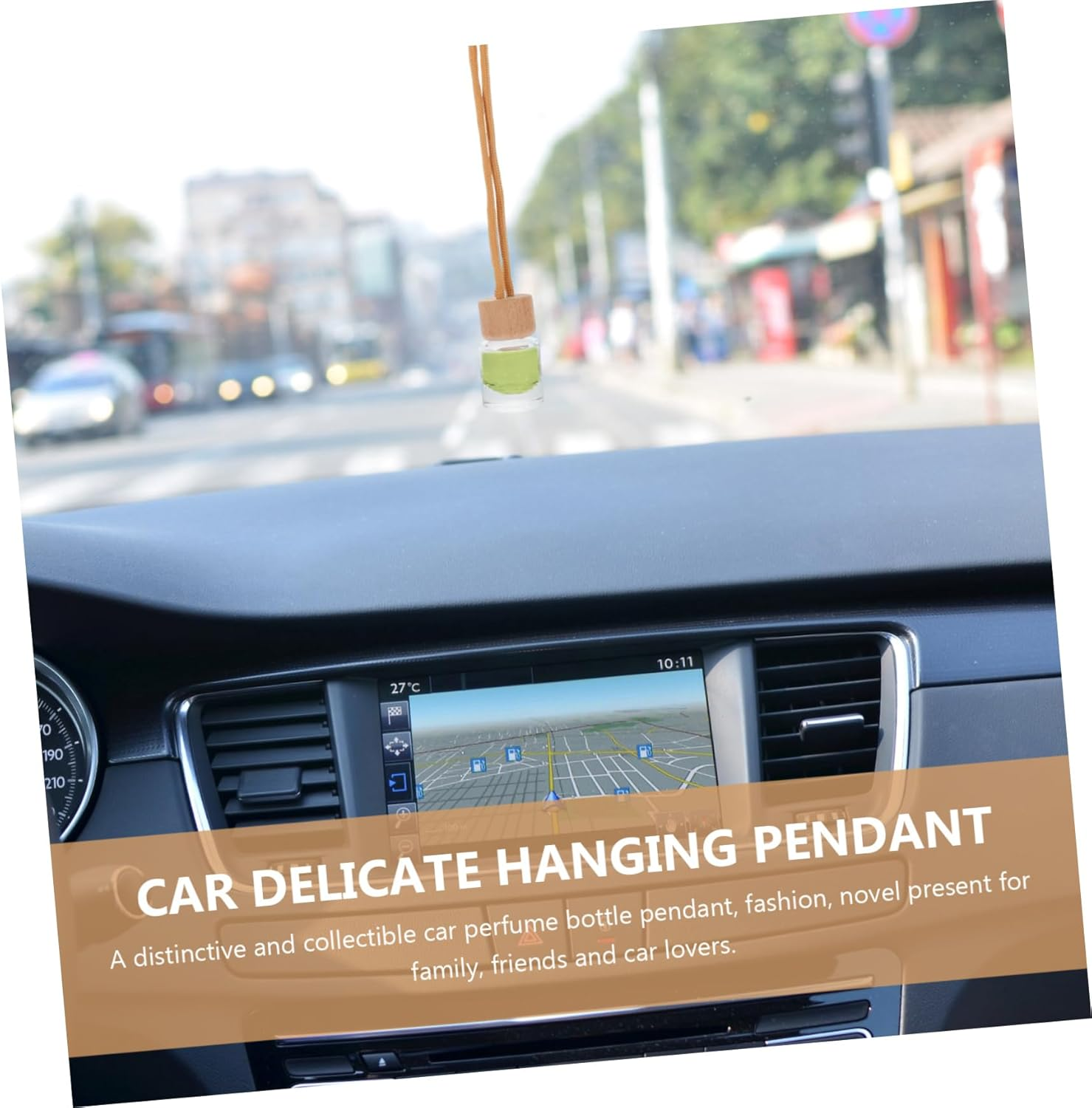 10Pcs Perfume Bottle Pendant Car Diffuser Empty Glass Bottles for Car Air Freshener Little Containers image number 4