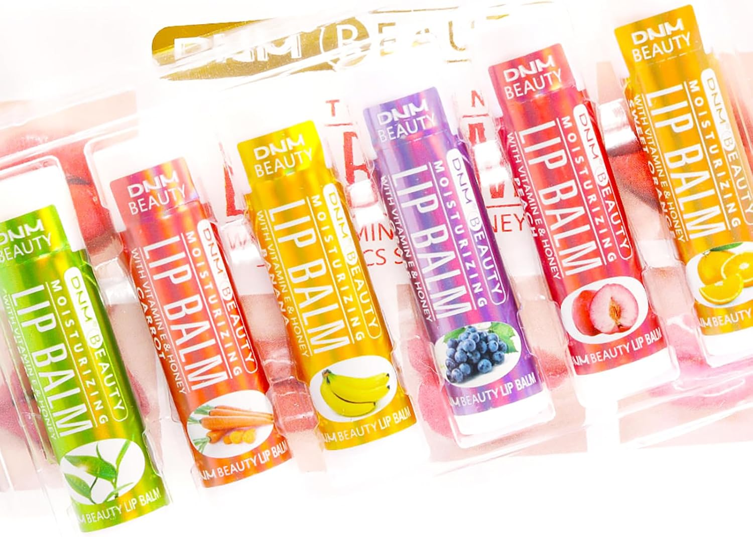 Tinted Lip Balm Set, 6 Pcs Colour Changing Lip Balm Stick Multipack Coloured Lip Gloss Set Shine Moisturiser & Hydrating Flavored Lipstick Makeup Set- for Teenage Girls Kids Women image number 5