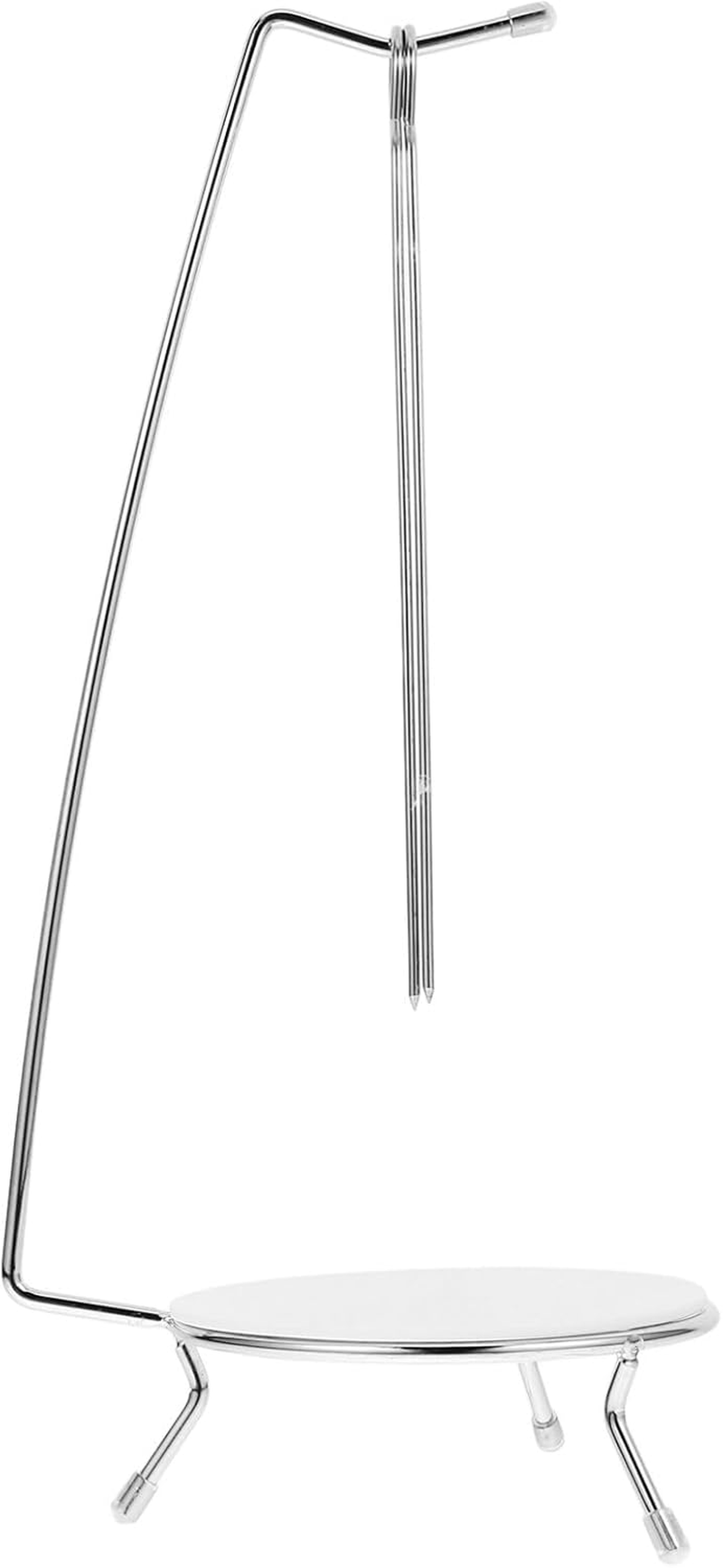 PRETYZOOM Kebabs Hanger Skewer Stand with 2 Skewers Skewer Holder Grill Vertical Stand Kebabs Skewer Barbecue Hanging Rack Brazilian BBQ Accessories image number 3