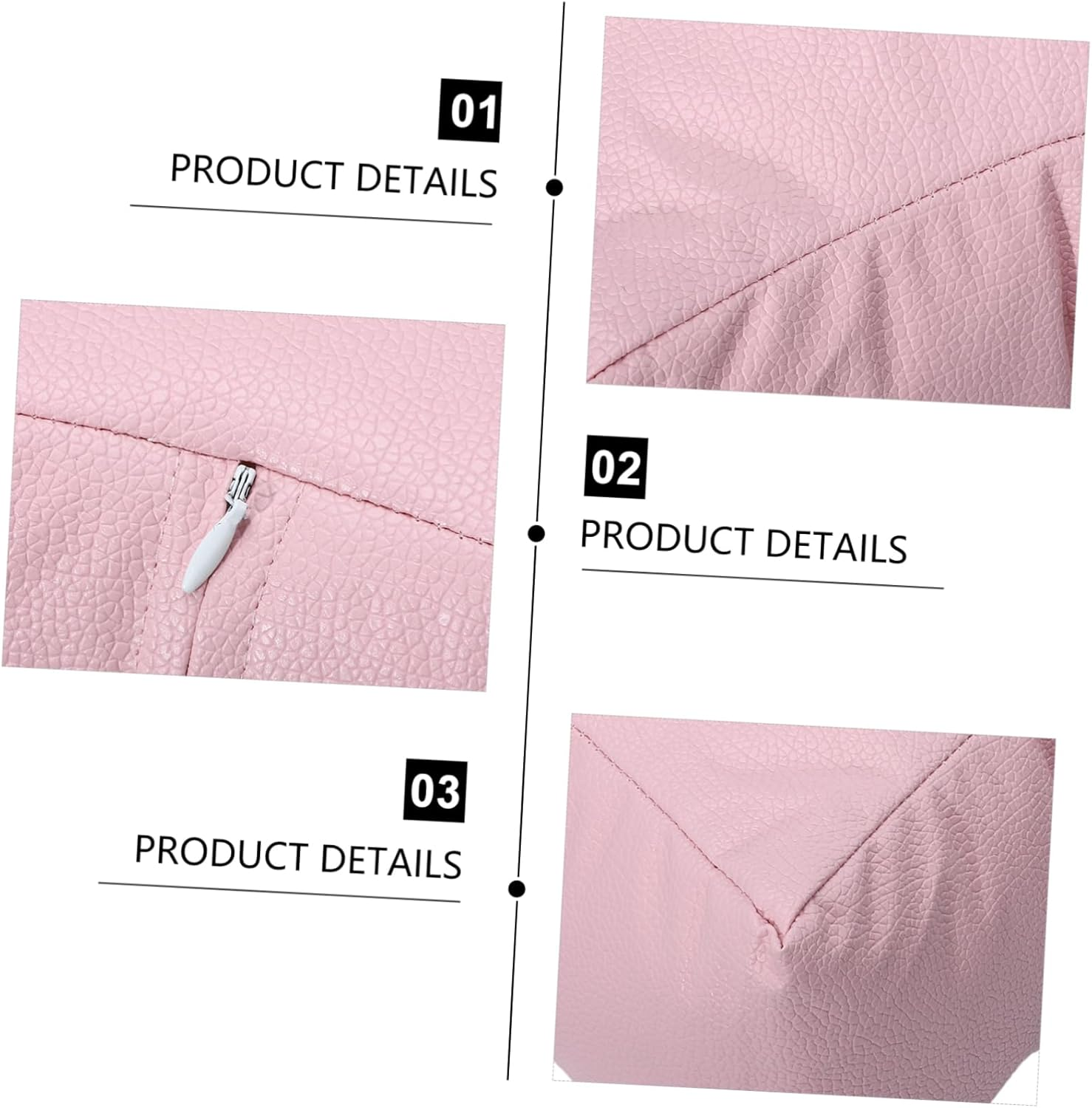 Healeved Leather Hand Cushion Supple Comfortable Wrist Pillow for Manicure Use as Foot Pillow at Home Salon image number 5