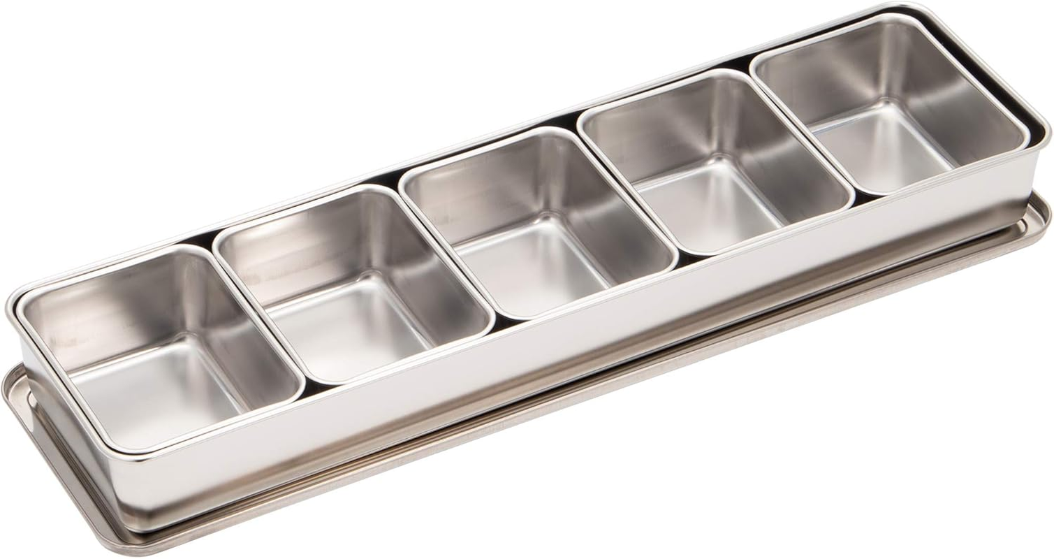 Endo Shoji TKG AYK11005 Seasoning Condiment Container, Length 21.6 X 5.7 X 2.4 Inches (543 X 145 X 60 Mm), Storage Container, Various Uses, Made of Rust Resistant Stainless Steel, Hygienic, Commercial image number 6