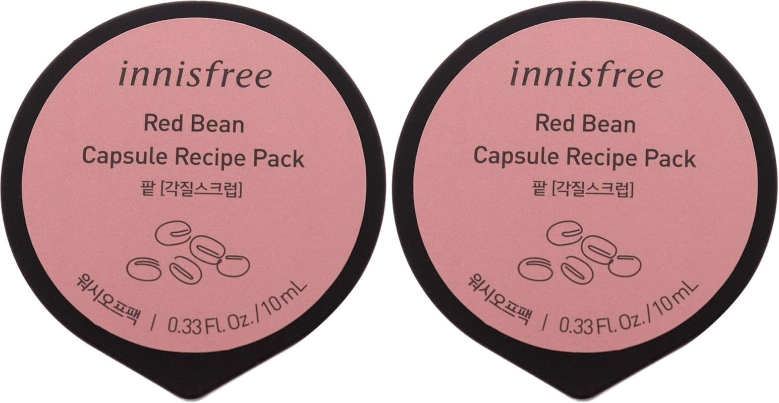Innisfree Capsule Recipe Pack Mask - Red Bean by Innisfree for Unisex - 0.33 Oz Mask, 9.76 Millilitre image number 2
