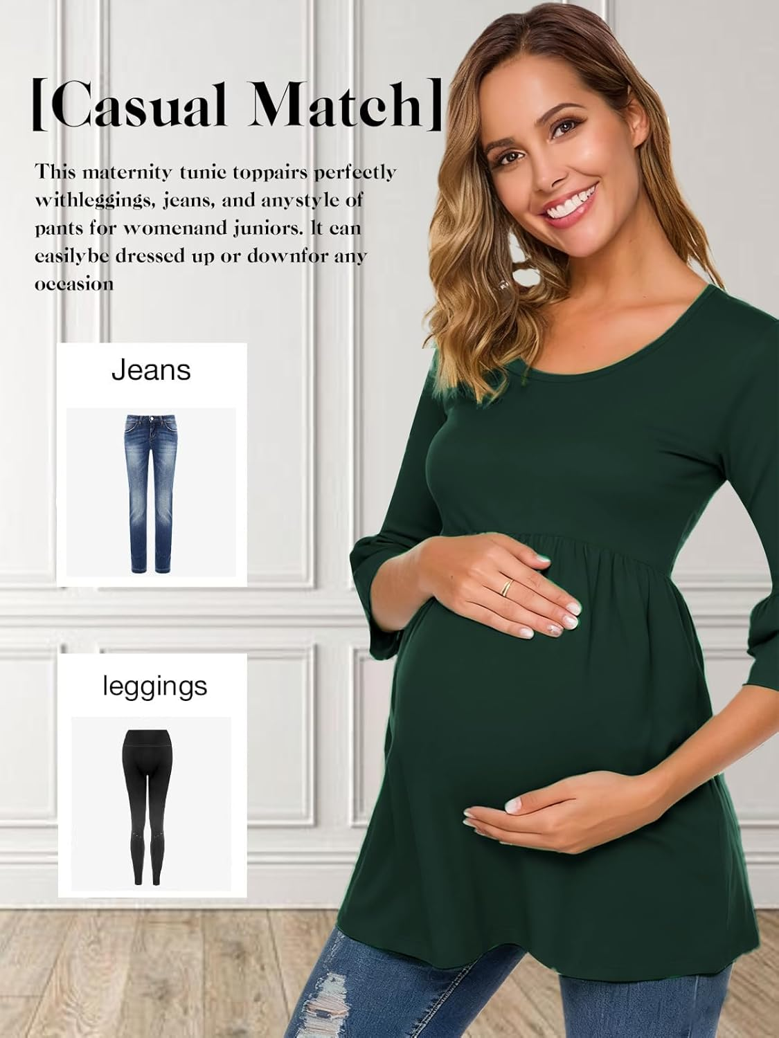 Jinson 3 Packs Women'S Ruched Side-Shirred Nursing Top Short Long Sleeve Breastfeeding Tee Shirt image number 5