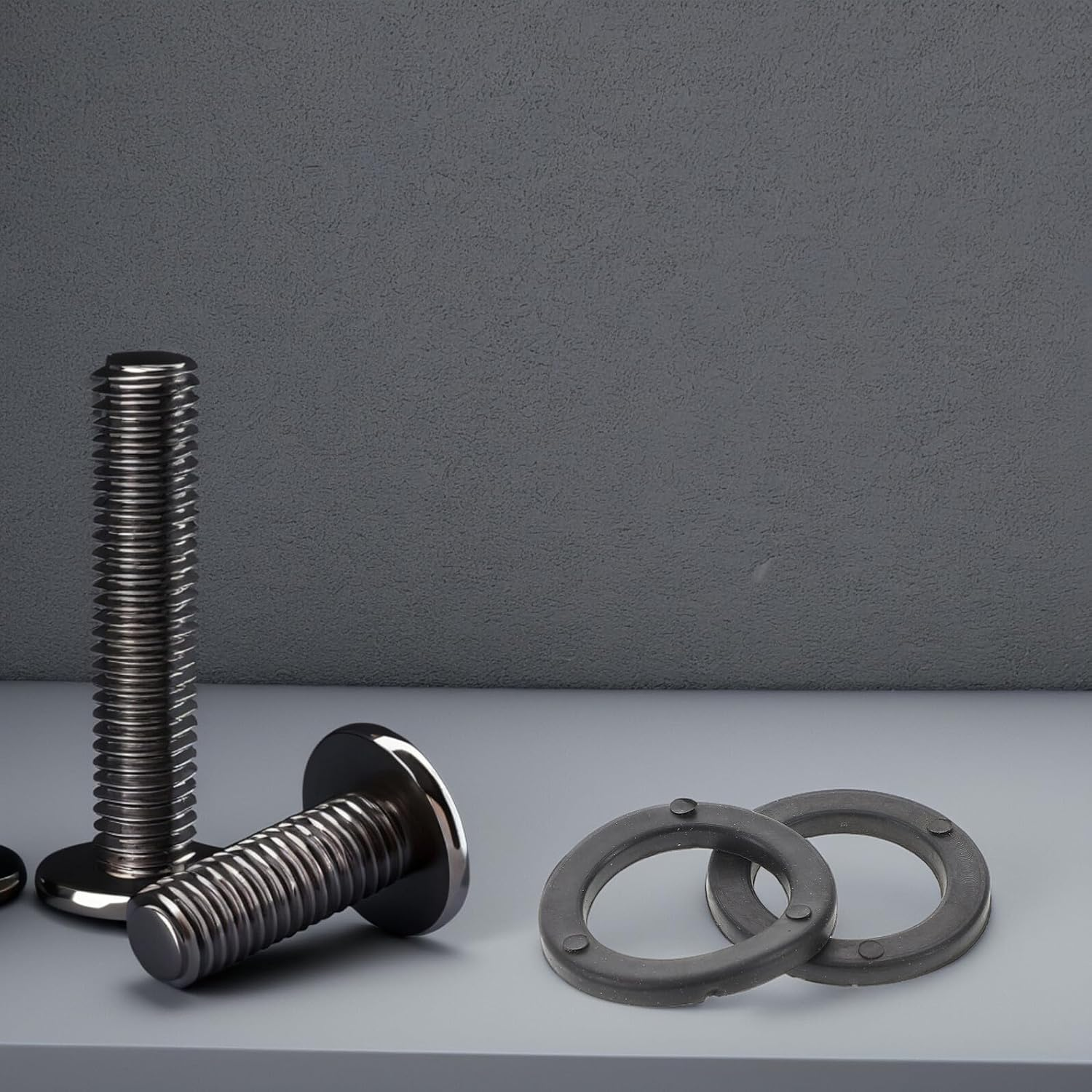 JOINPAYA 20 Pcs Dumbbell Bar Rubber Washers Spinlock Collars for Weightlifting Fitness Training Elastic Hardware for Home and Gym Exercise Equipment Easy Installation image number 3