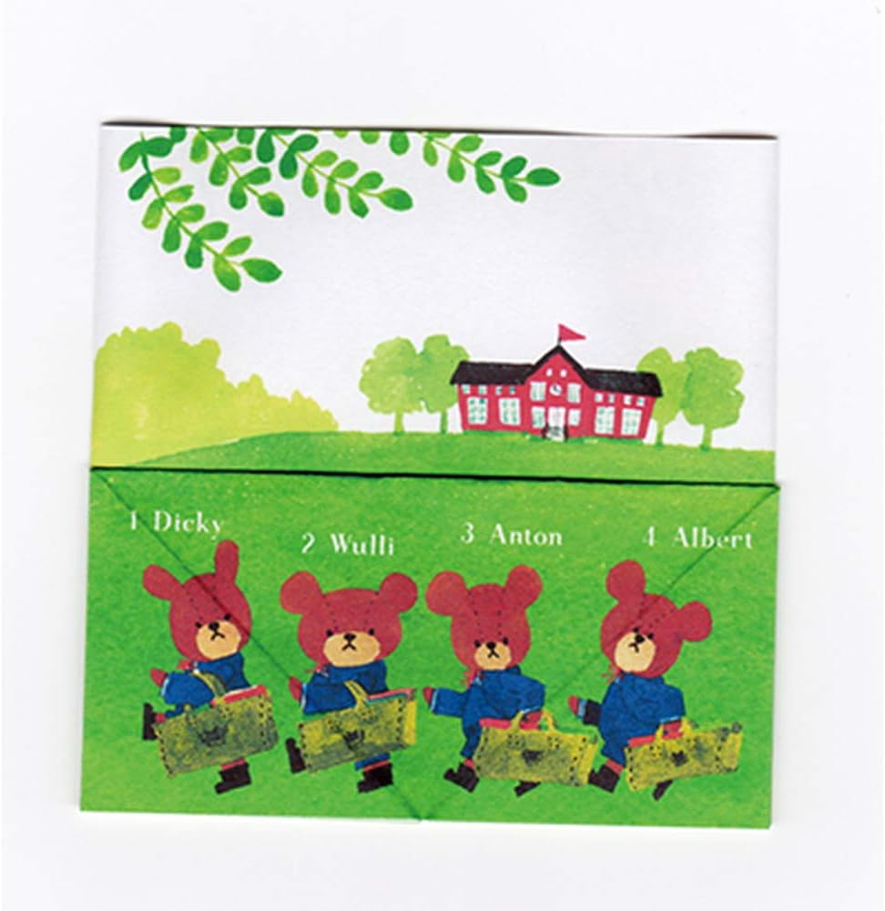 Sanbongawa MES04001 Bear'S School Origami Masterpiece Picture Book Origami image number 6