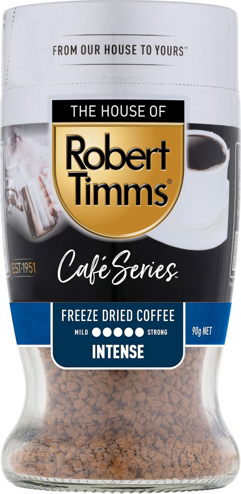The House of Robert Timms Cafe Series Intense Freeze Dried Coffee 90 G (Pack of 2) image number 1