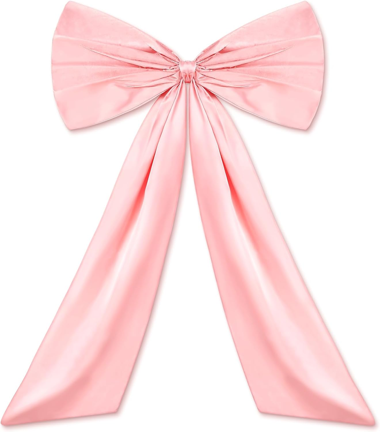 YUYWWAN Large Satin Bow, 60 X 90 Cm Gift Bow, Large, Exquisite Bow Decoration, Satin Bows Large for Party Decoration, Wall Decoration, Wedding, Home Decoration (Pink)