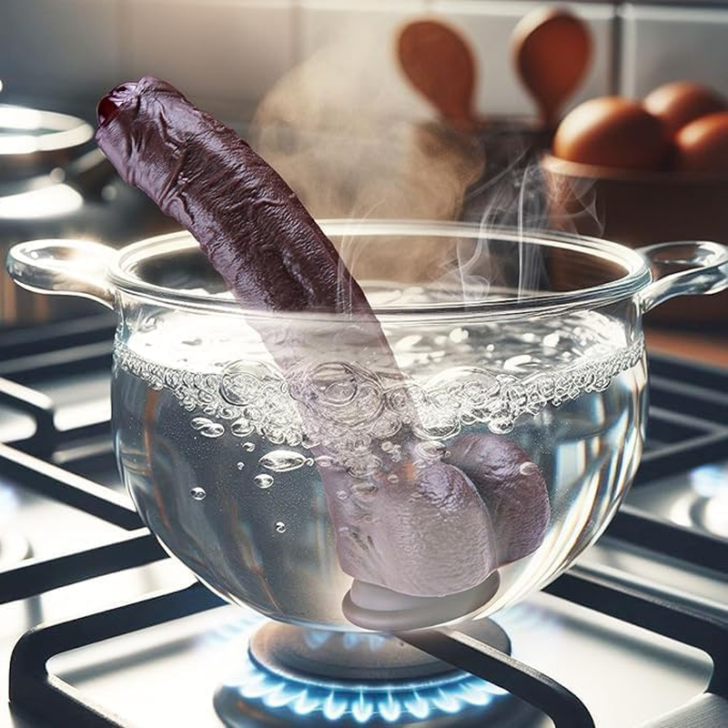 10.6 Inches Huge Black Dildo, Uncut Foreskin Uncircumcised BBC Dildo Long Realistic, Big Thick Anal Silicone Penis, Large Penis Sex Toy for Women image number 5