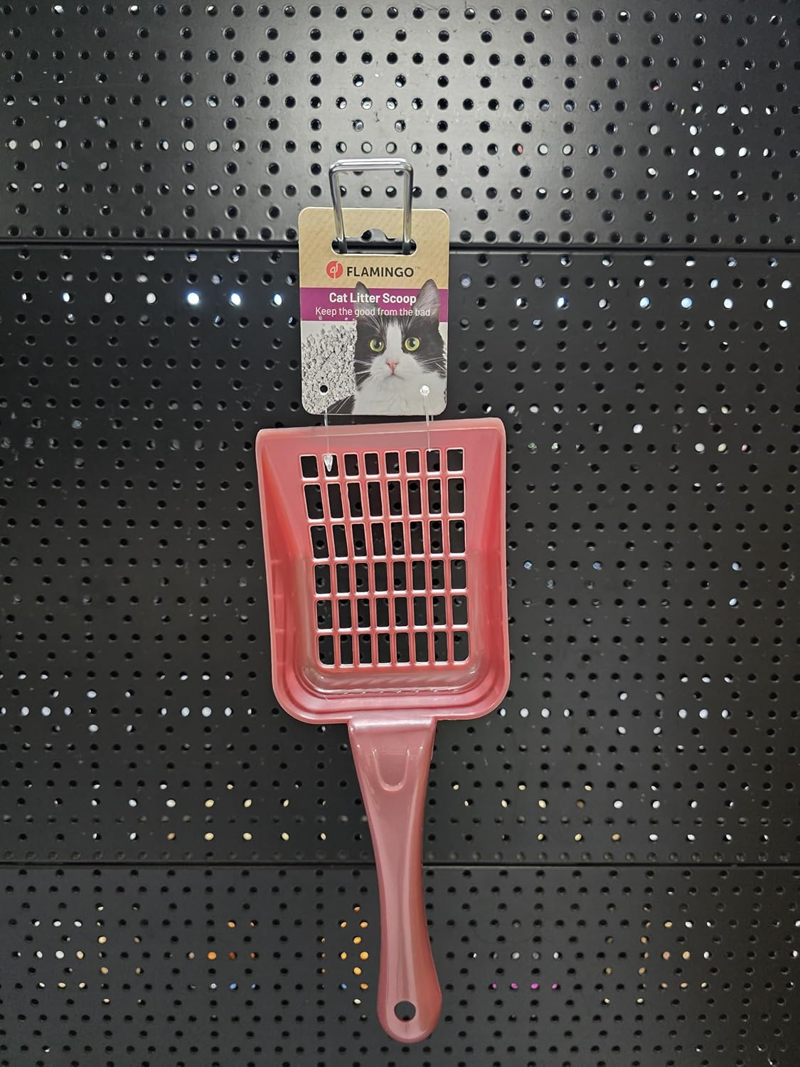 Flamingo Scoopy Cat Litter Scoop Pink/Green Assorted &ndash; 26.5 X 10.5 X 4.2 Cm &ndash; Handle with Hanging System &ndash; No Colour Choice Possible image number 4