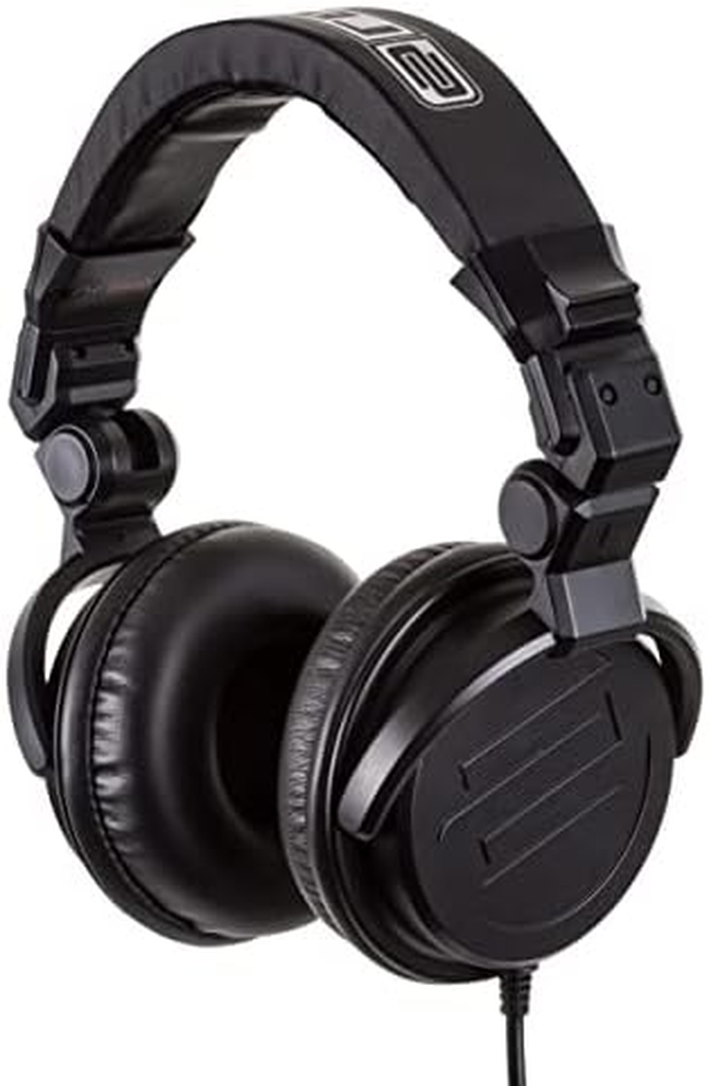 Reloop RH-2500 Professional DJ Headphones, Folding, Closed, Black