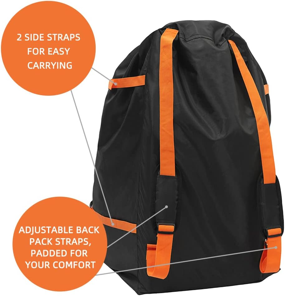 Clearworld Car Seat Travel Bag for Air Travel, Durable Gate Check Bag for Airport,Foldable Baby Stroller Travel Carry Bag, Fits Car Seats, Infant Carriers & Booster,Universal Size