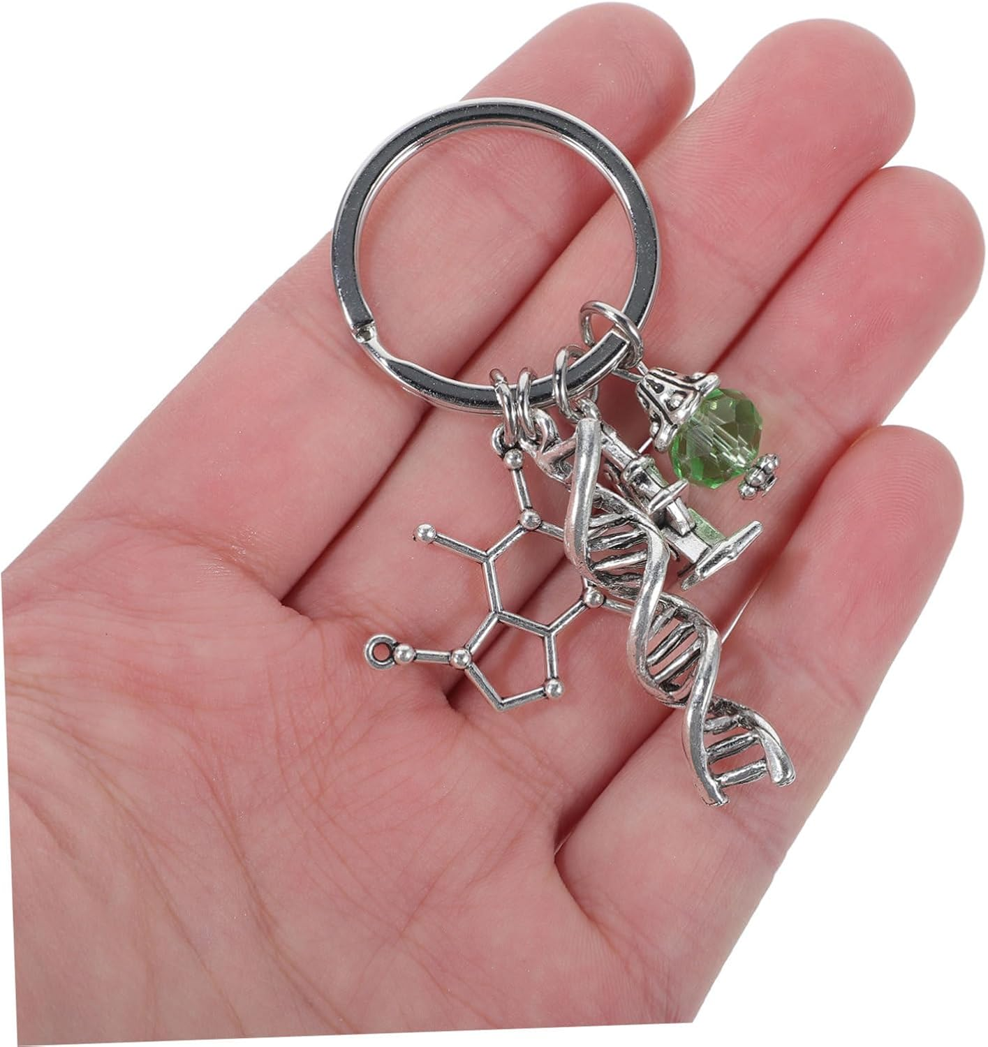 SAFIGLE Microscope Keychain Biology Car Key Chain Science Microbiology Charm Backpack Accessory for Students and Scientists Educational Pocket Keyring image number 6