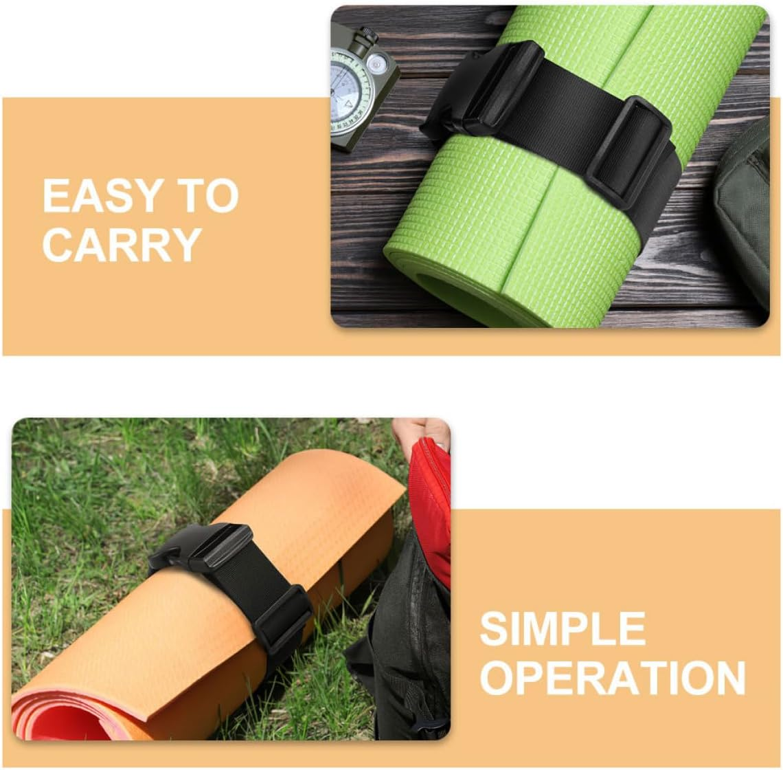 SECFOU 2Pcs Adjustable Nylon Buckle Straps Lightweight Outdoor Luggage Tie down Bands Portable Travel Belt for Backpack Camping and Hiking Gear Secure Attachment image number 6