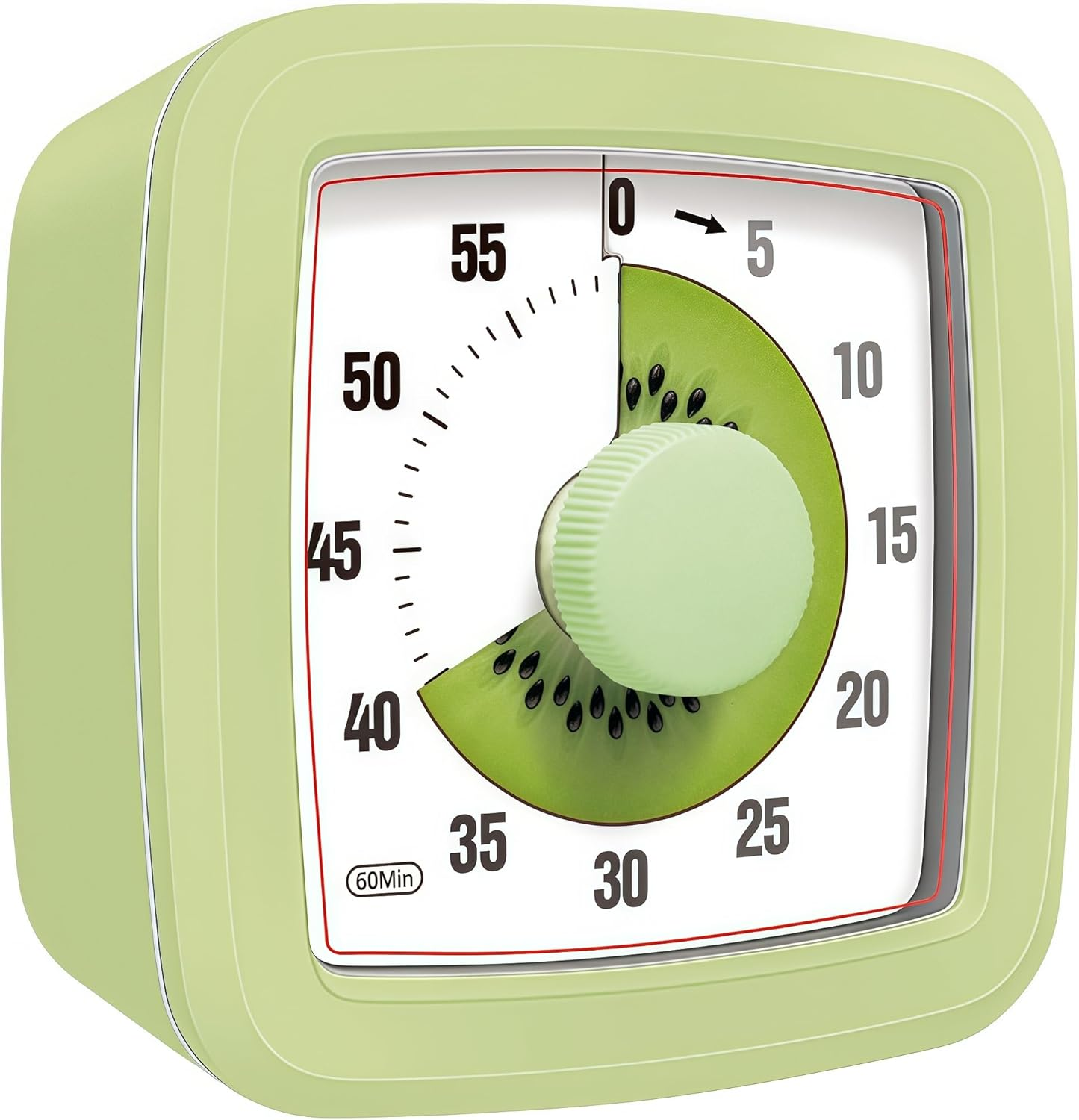 Kids Visual Timer for Kitchen,Classroom,Cooking,Learning,Bedroom,Office, 60-Minute Countdown Pomodoro Timer for Kids with Autism ADHD (Watermelon Style)