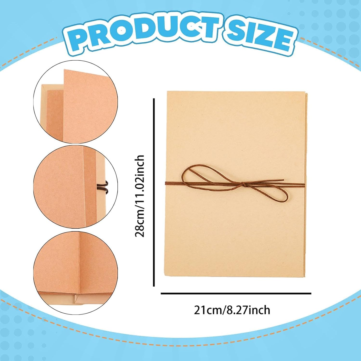 Accordion Scrapbook Album Travel Journals， Traveling Versatile DIY Photo Album Folding Photo Collection for Birthday Holiday, L image number 6