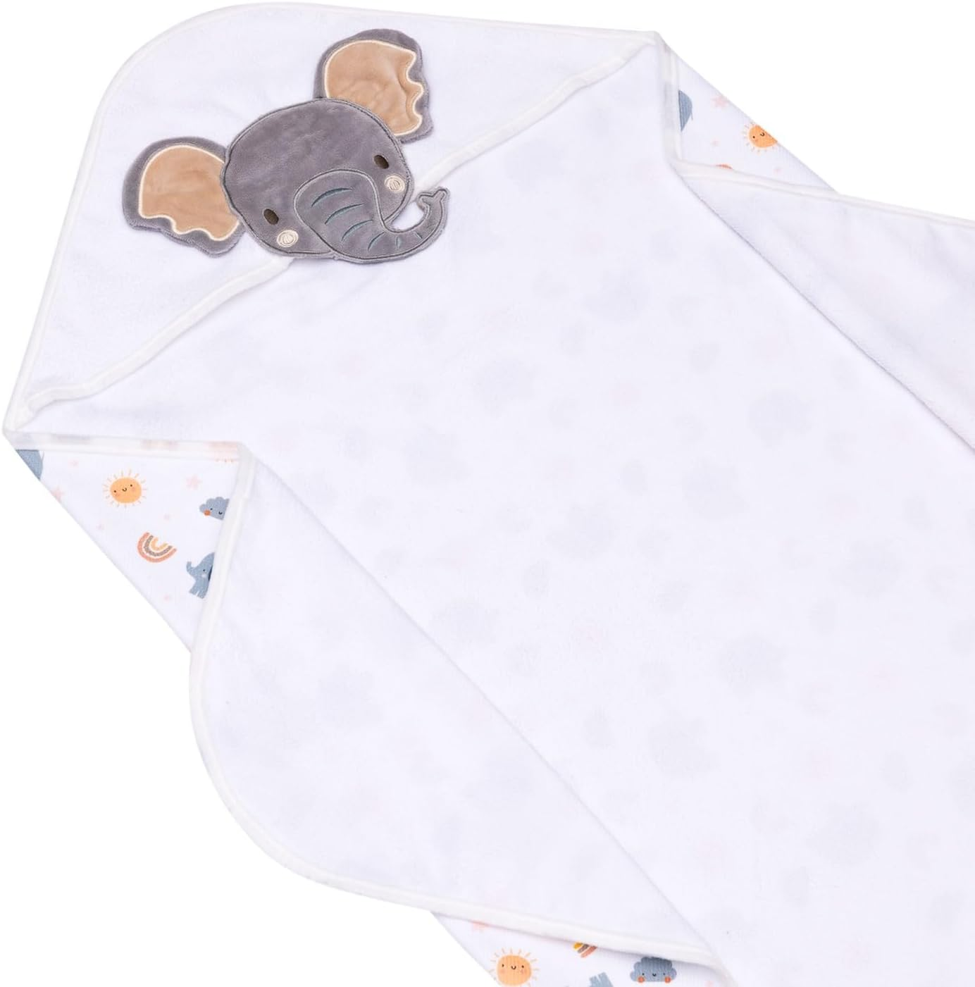 Splosh Baby Elephant Hooded Towel, Grey image number 4