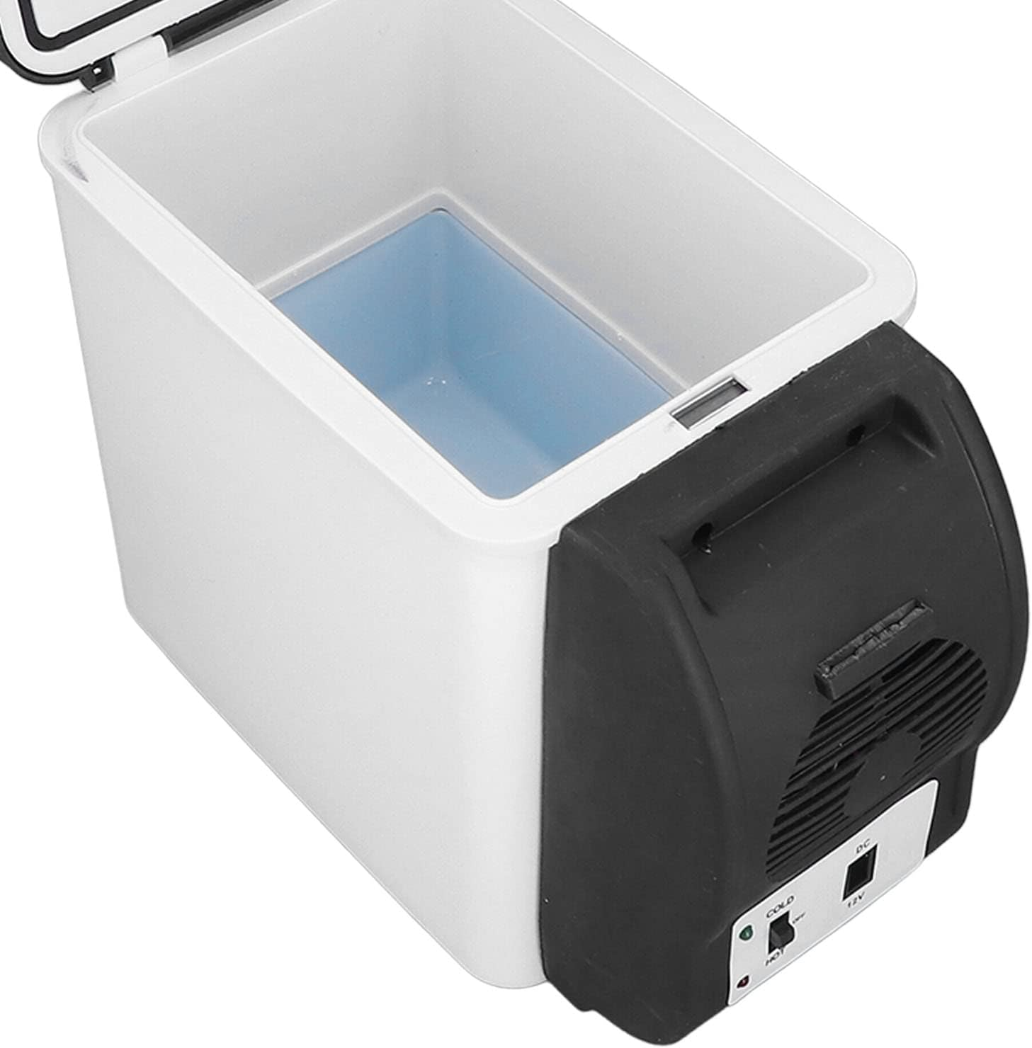 Mini Car Refrigerator, 12 Volt Portable 6L Fridge, Multifunctional Thermoelectric Cooler and Warmer, Low Noise, Food Grade Material, Hot and Cold Switch image number 2