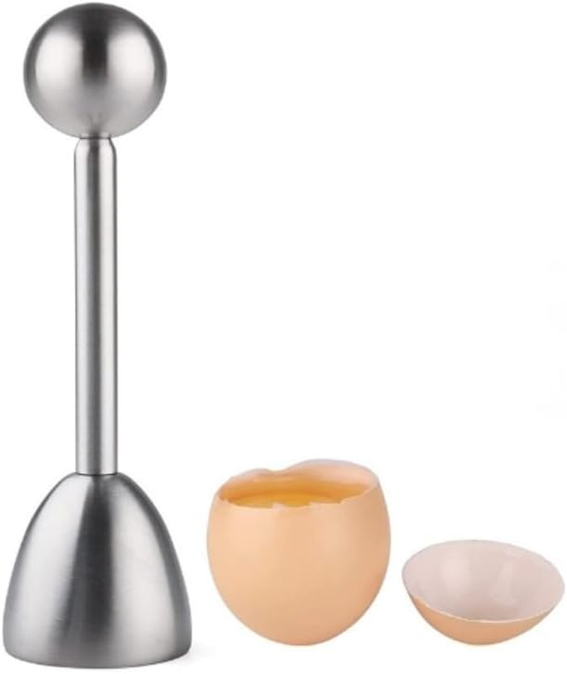 DACUAN Metal Egg Scissors, 1PCS Egg Topper Cutter Shell Opener Stainless Steel Boiled Raw Egg Open Creative Kitchen Tools Set, Shell Remover Egg Topper Opener