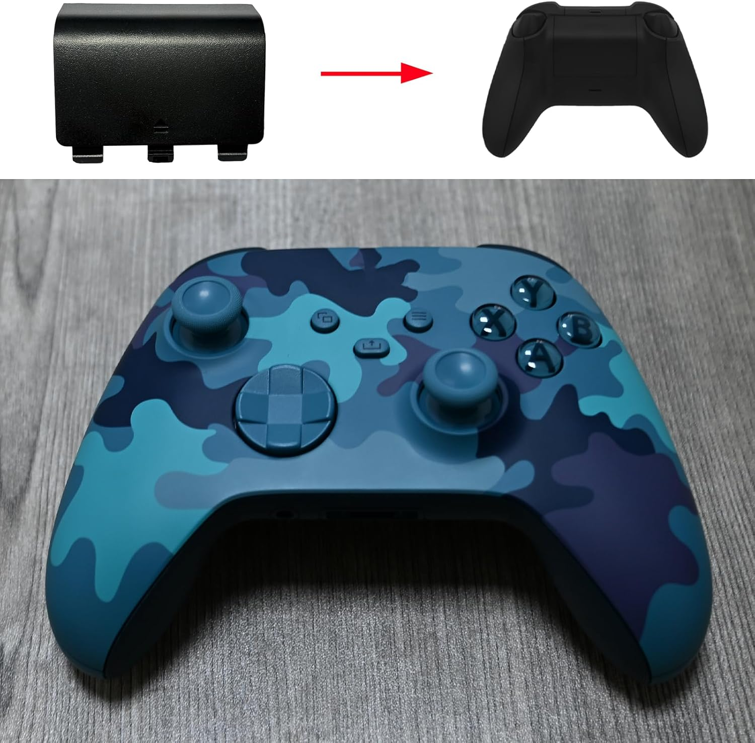 4 Pack Battery Back Cover for Xbox Series X Controller, Battery Back Shell Repair Part for Xbox Series X/Series S Controller (Black) [Xbox_Series_S]