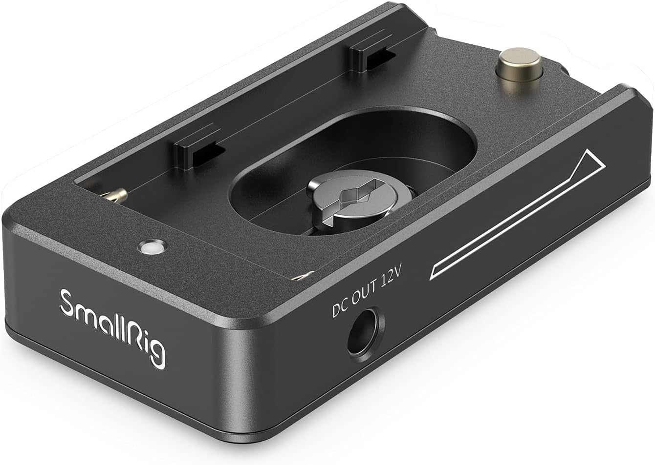 Smallrig NP-F Battery Adapter Plate Lite for Sony NP-F Battery, W/ 12V/7.4V Output Port, LED Low Indicator, ABS Material - 3018