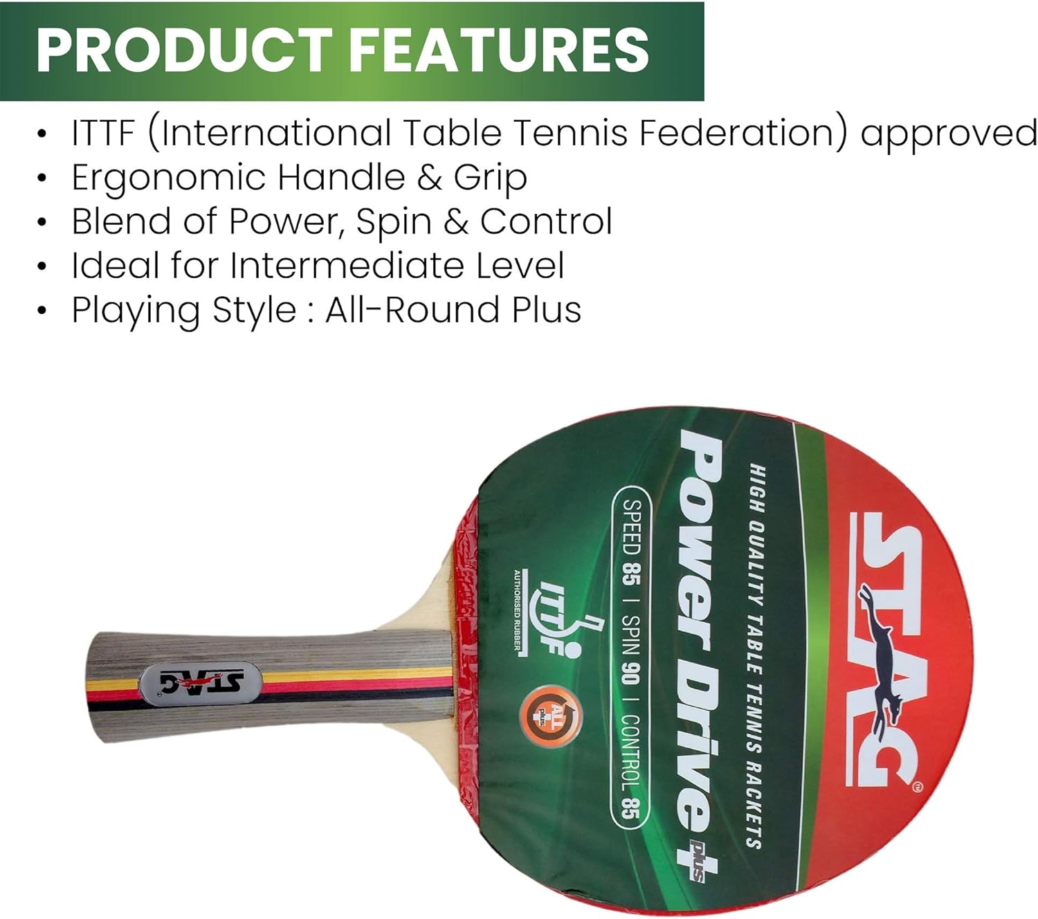 Professional Premium Table Tennis Racquet for High Performance, Ping Pong Paddle Expert TT Racquets image number 6