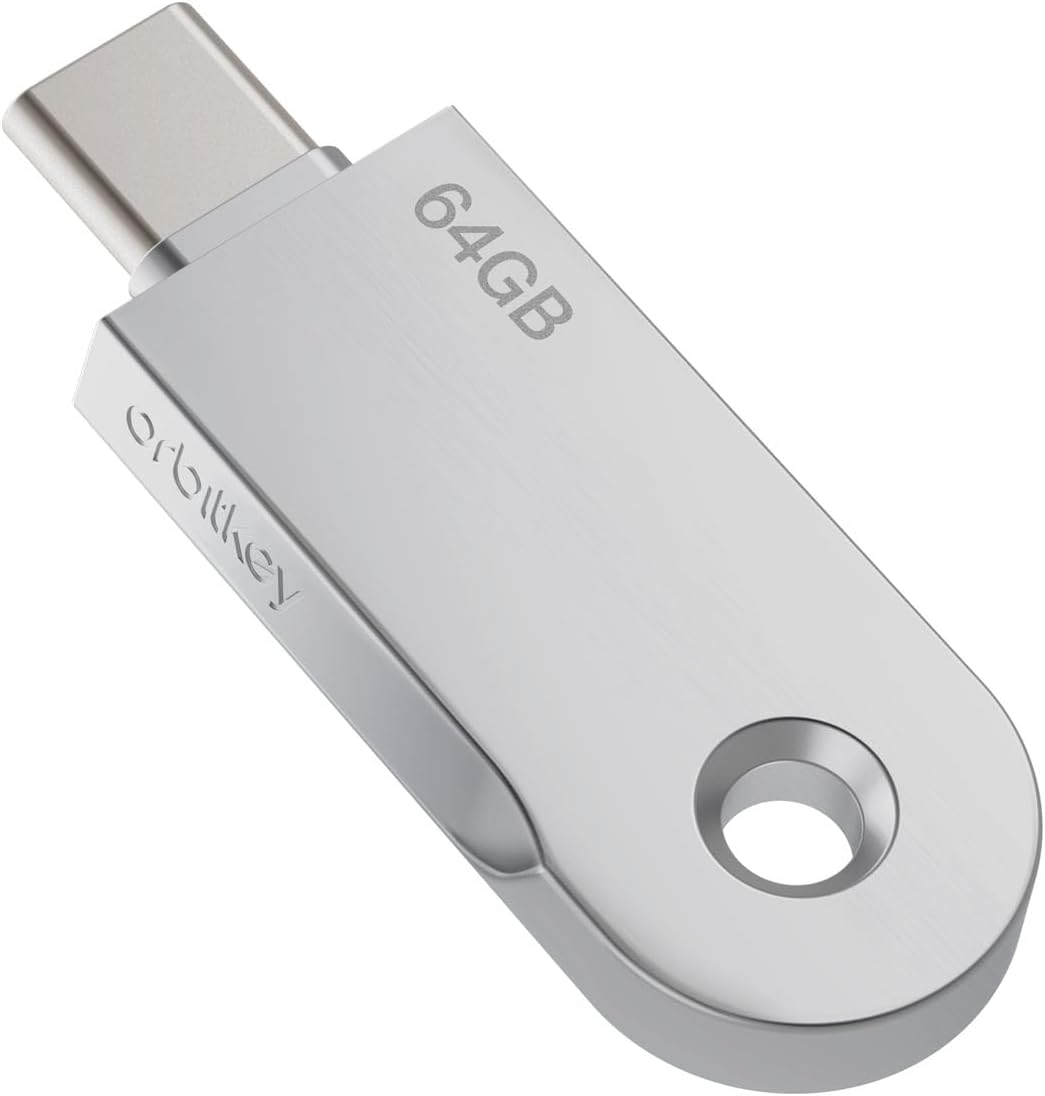 Orbitkey USB-C | Thumb Drive with Fast Transfer Chip | Slim Profile Compatible Key Organizer & Key Ring image number 3