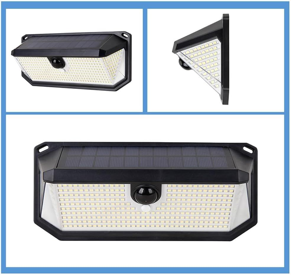 Solar Lights Outdoor, 4200LM 416 Leds Solar Motion Lights Outdoor Waterproof, 3 Modes 270&deg; Wide Angle Security Light for Stairways/Front Door/Garage/Deck