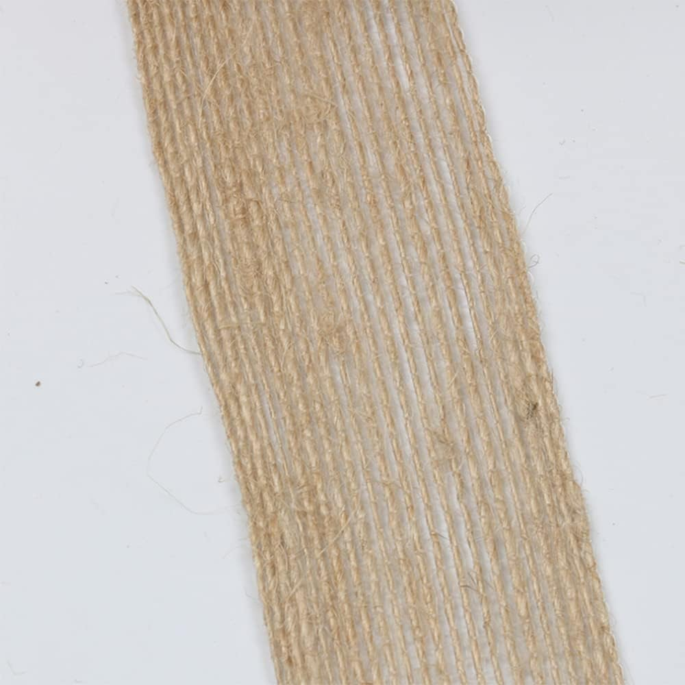 Tophomer 3 Rolls Jute Craft Ribbon Burlap Ribbons for Gift Wrapping,0.6Cm / 1Cm / 1.5Cm / 2Cm / 2.5Cm / 3Cm Natural Rustic Hessian Ribbon for Arts Crafts Homemade DIY Projects, Event Decorations image number 5