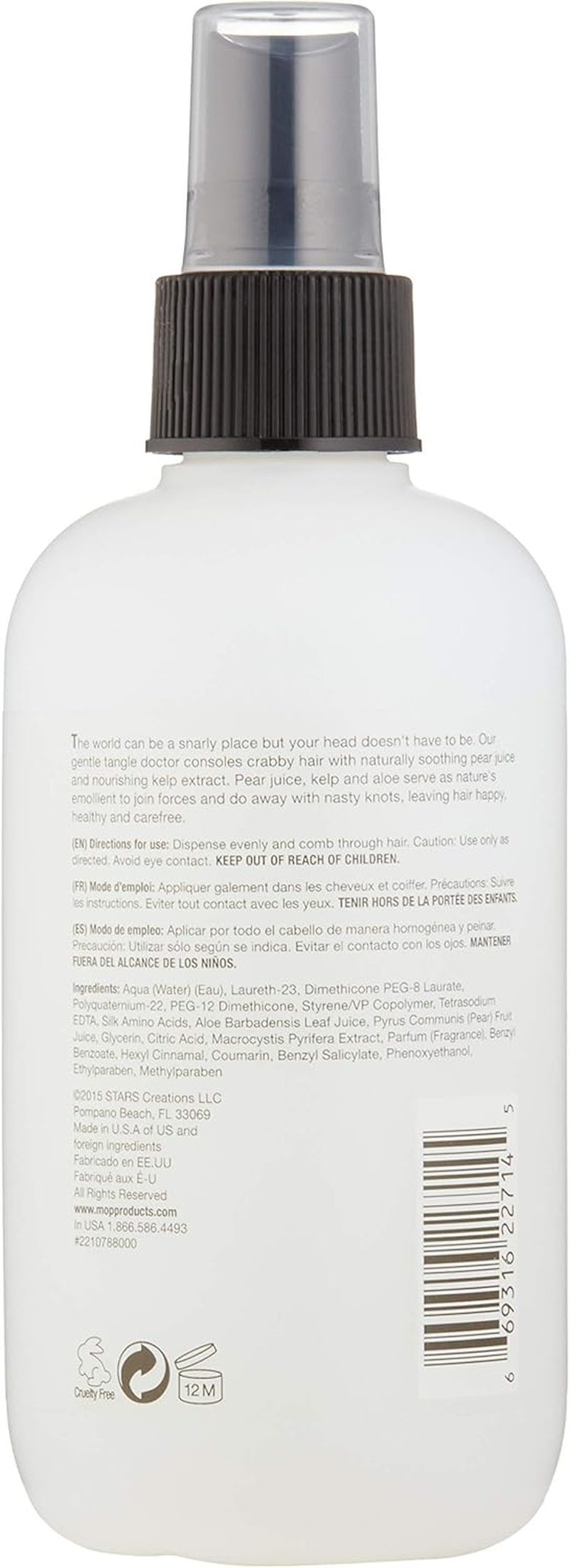 MOP Pear Detangler for Smooth, Soft & Tangle-Free Hair, 8.45 Fl Oz., Moisturizing for Sensitive Scalps image number 6