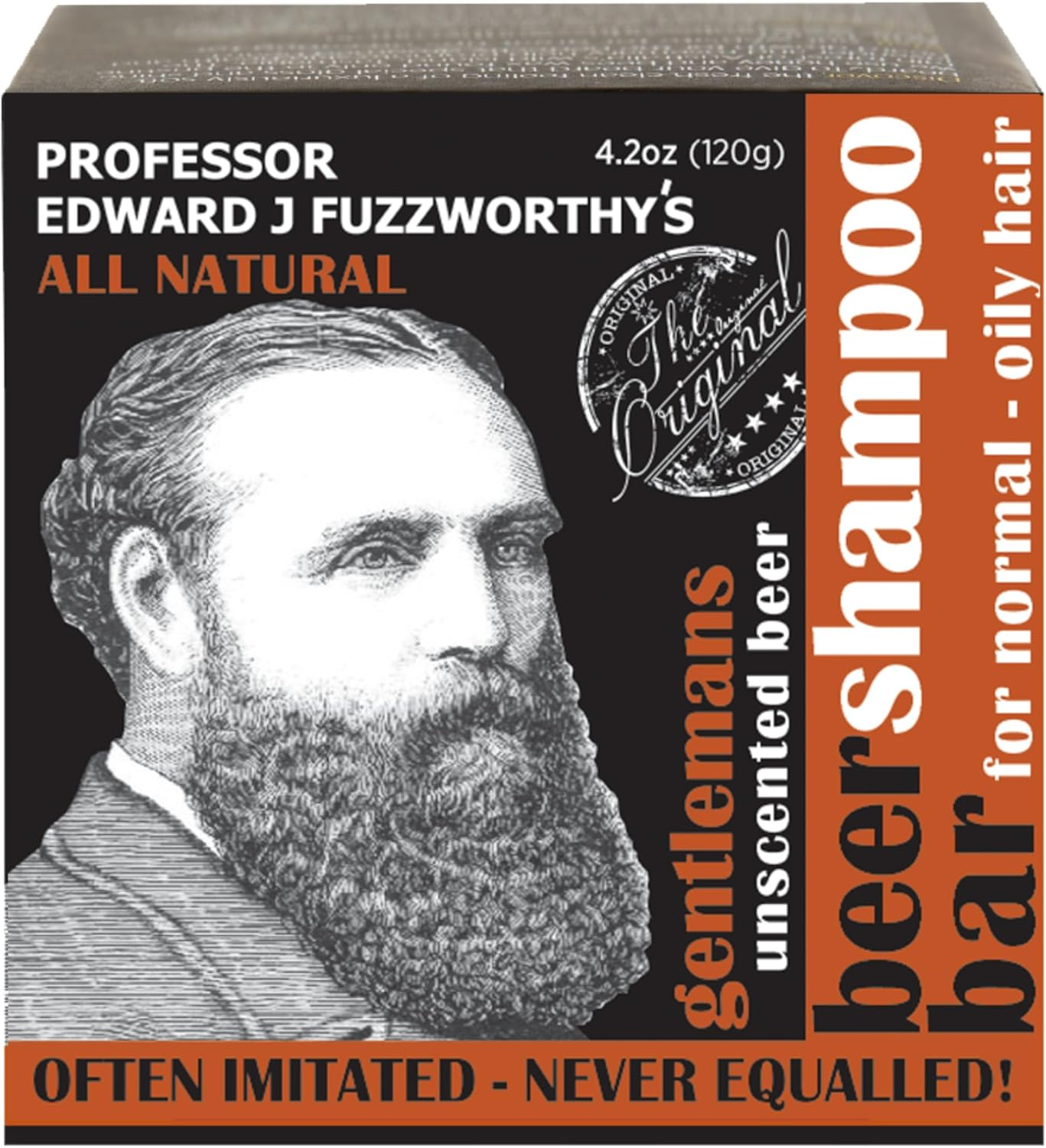 Professor Fuzzworthy'S Apple Tonic Beard SHAMPOO Bar - Light Refreshing Scent - 100% Natural Premium Ingredients | Promotes Healthy Beard Growth - 120G image number 4