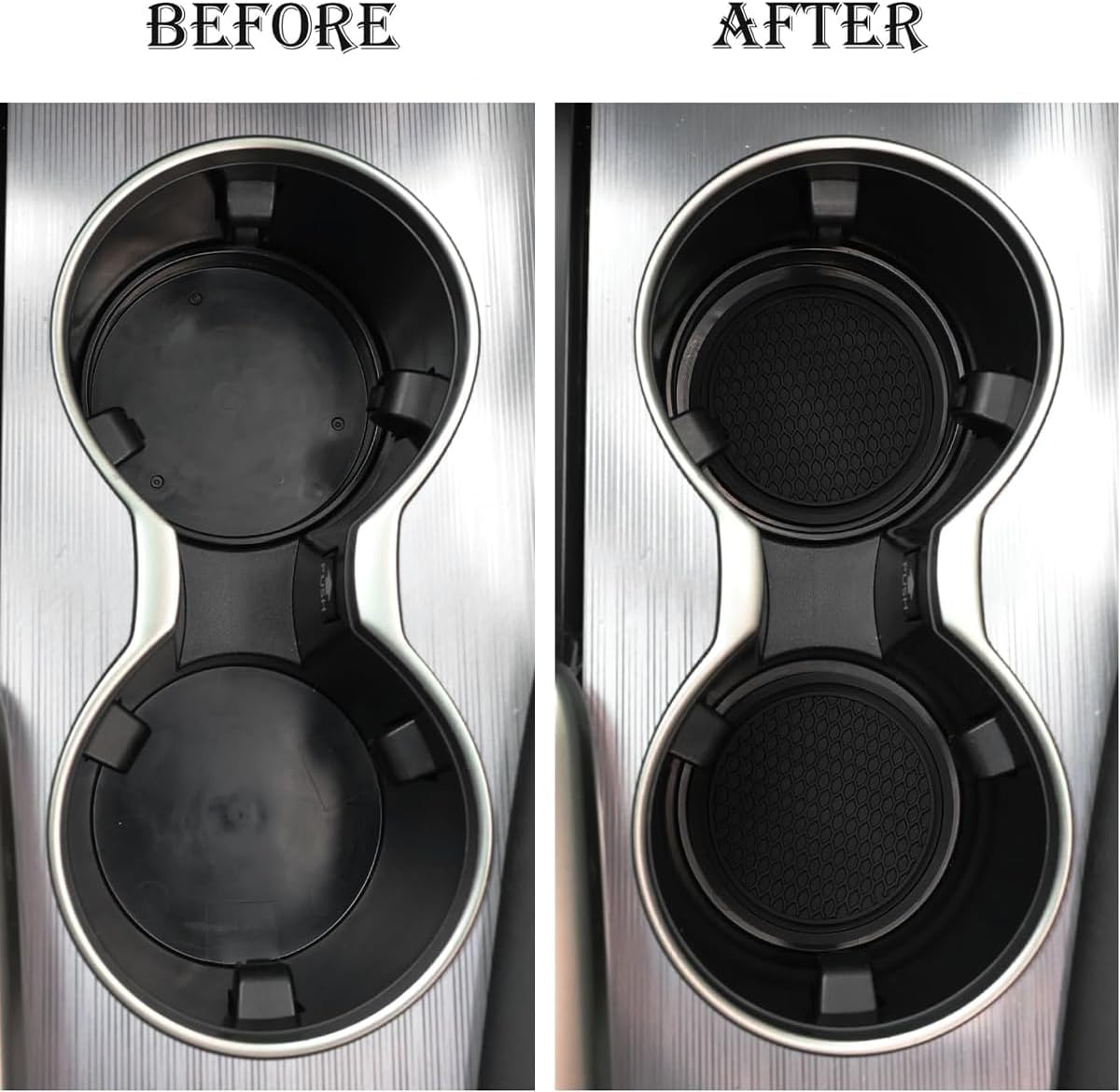 2PCS Car Cup Coaste, 2.75 Inch Non-Slip Cup Holders Embedded in Ornaments Coaster, Universal Vehicle Interior Accessories image number 3