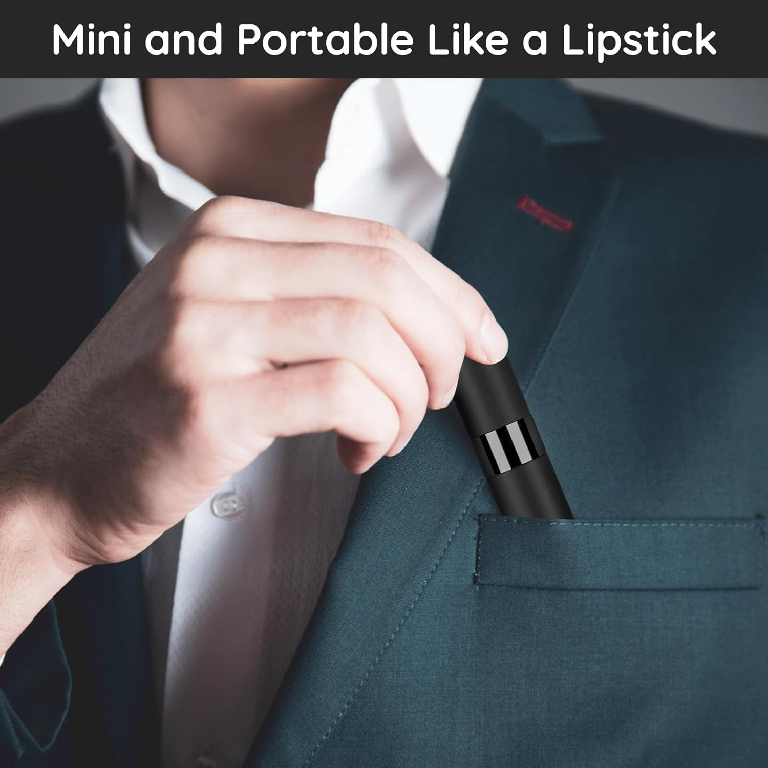 Segbeauty Perfume Atomiser, Pack of 5 Travel Perfume Refillable Bottle, Scent Pump Case 10Ml Perfume Spray Bottle, Portable Small Travel Atomizer for Men (Black)