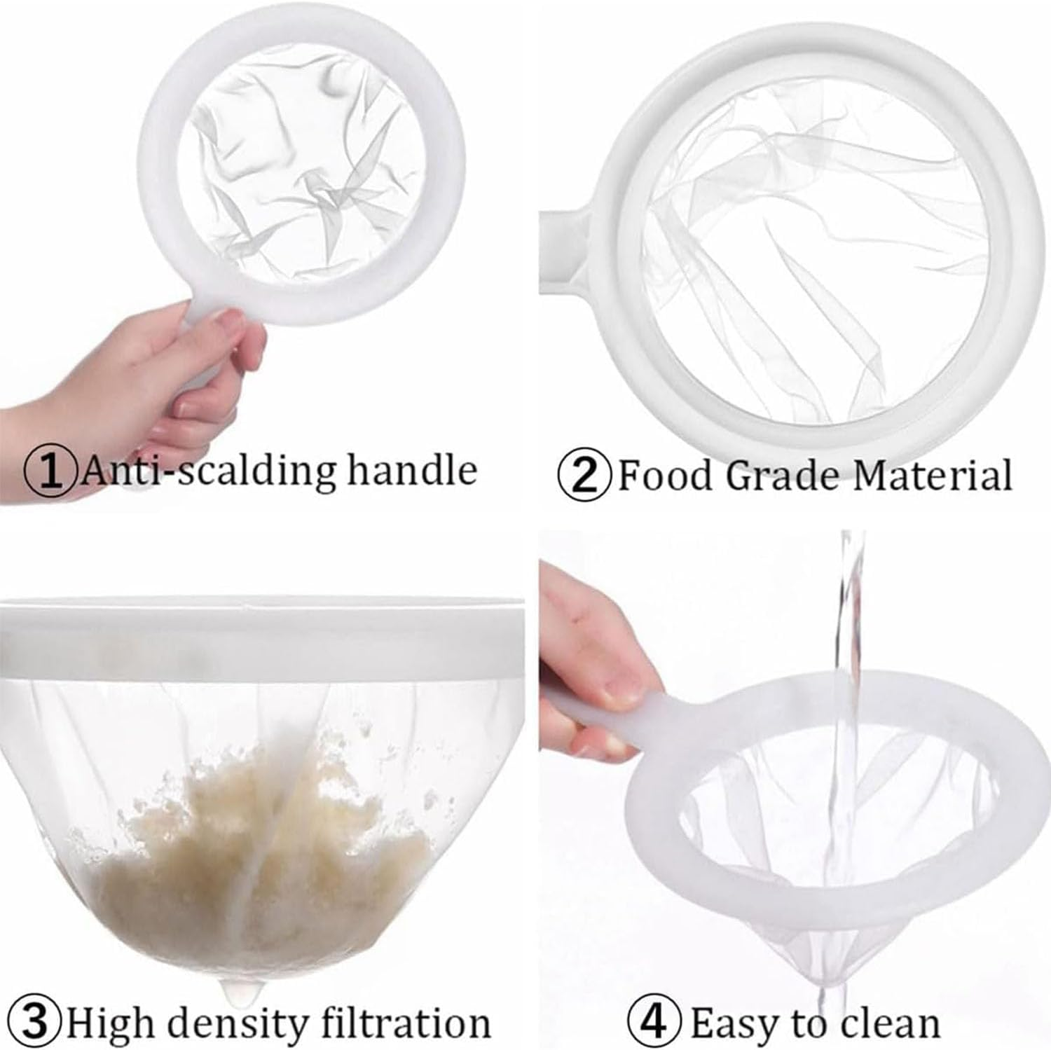 6 Pcs Mesh Baby Brine Shrimp Sieve, 100 Mesh 200 Mesh 400 Mesh Aquarium Sieves for Hatchery, Filter Brine Shrimp Hatchery Fry Brine Shrimp Eggs for Hatching Baby Fish Separator