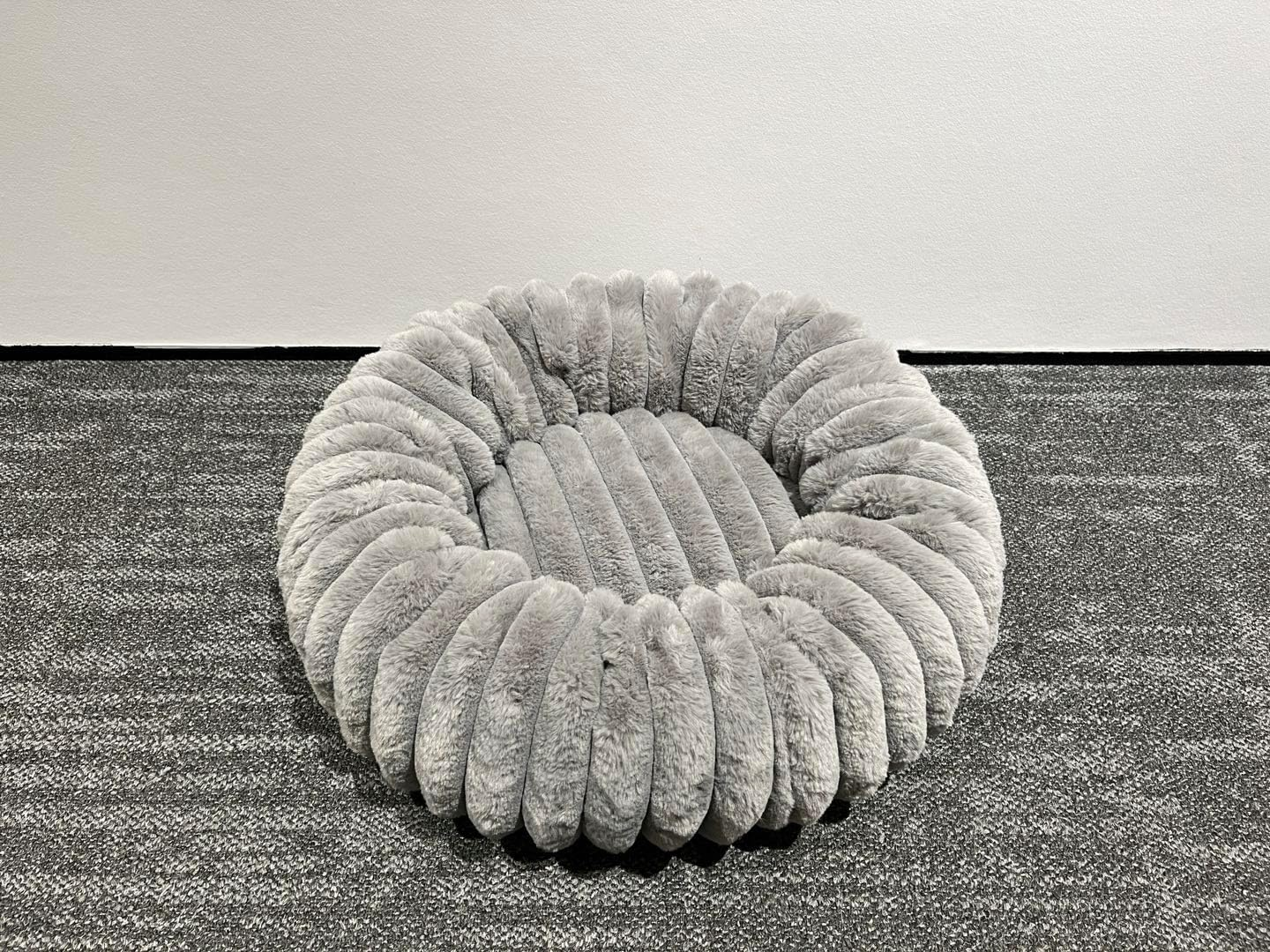 Feandrea Dog Bed, Medium Cat Bed with Soft Padding, 60 Cm, Washable, Non-Slip, Dove Grey PGW302GD01 image number 2