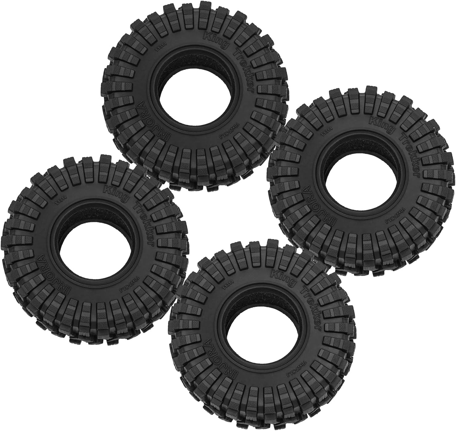 INJORA King Trekker S5 1.3 Inch All-Terrain Tyre for 1/18 1/24 RC Crawler Car Upgrade (T1314) image number 4