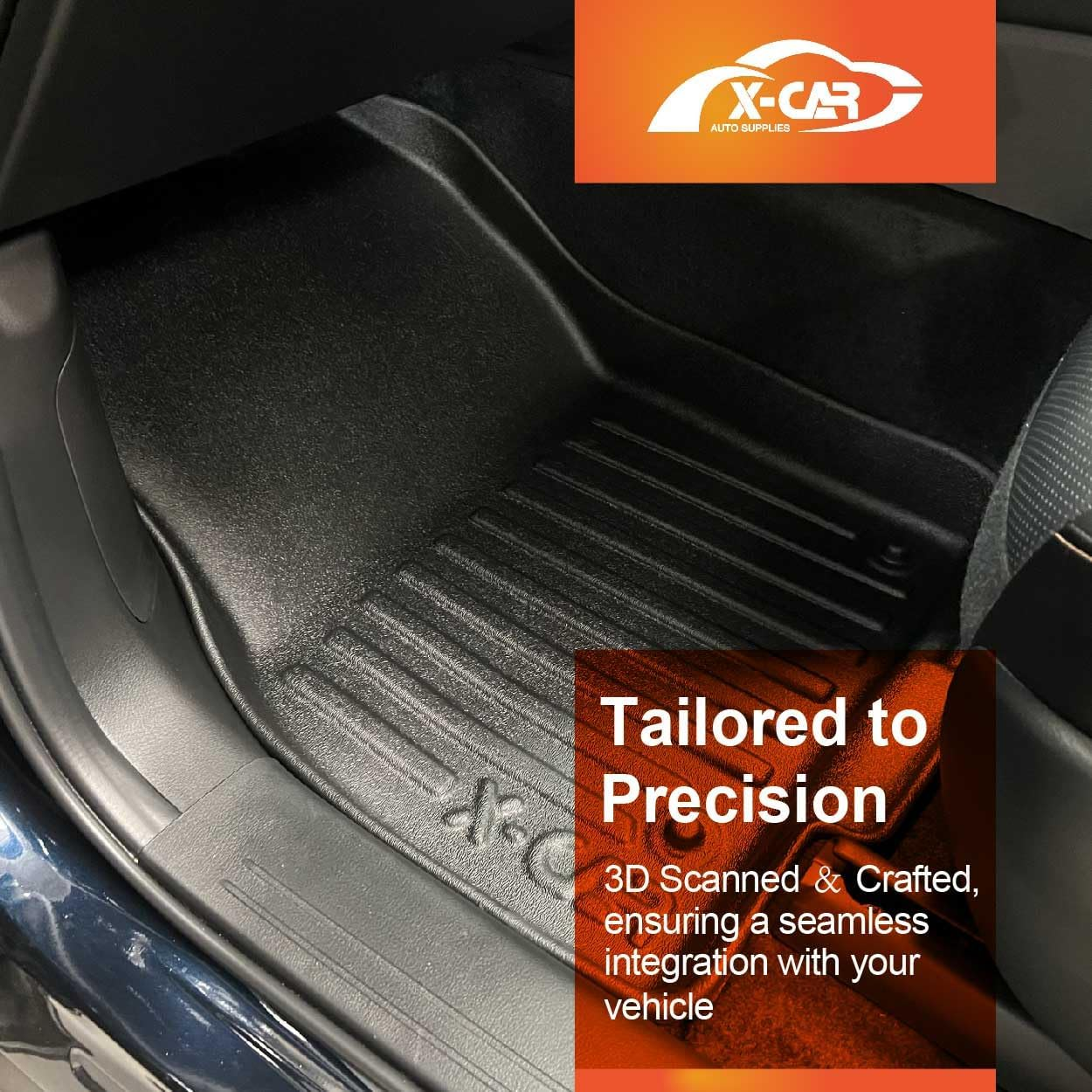 X-CAR 3D Floor Mats for Mazda CX-60 CX60 2023-2025 Heavy Duty All-Weather Carpet Liners image number 4