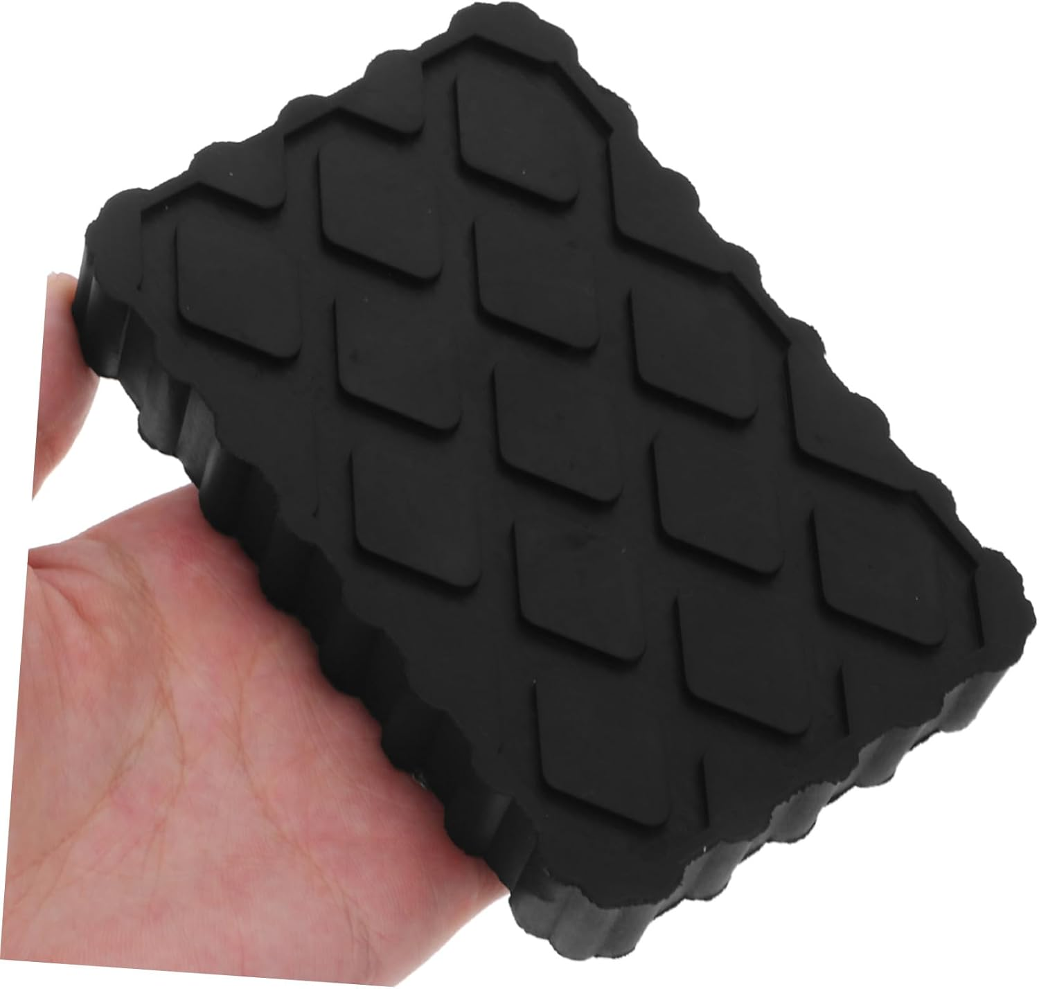 NOLITOY 2Pcs Black Rubber Car Jack Blocks Camper Jack Stand Pads for Rv Stabilizer Wear-Resistant Lift Pads with Easy Installation Versatile Support for Car Hoist image number 6