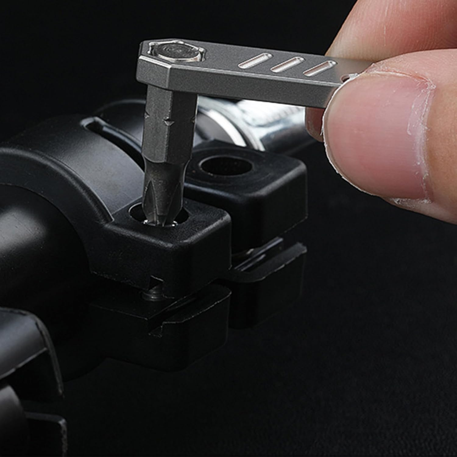 Hamans EDC Pry Bar Mini EDC Tool Pocket Keychain Multi Tool Titanium Pry Bar EDC Pry Bar for Keychains, LQ-07 image number 6