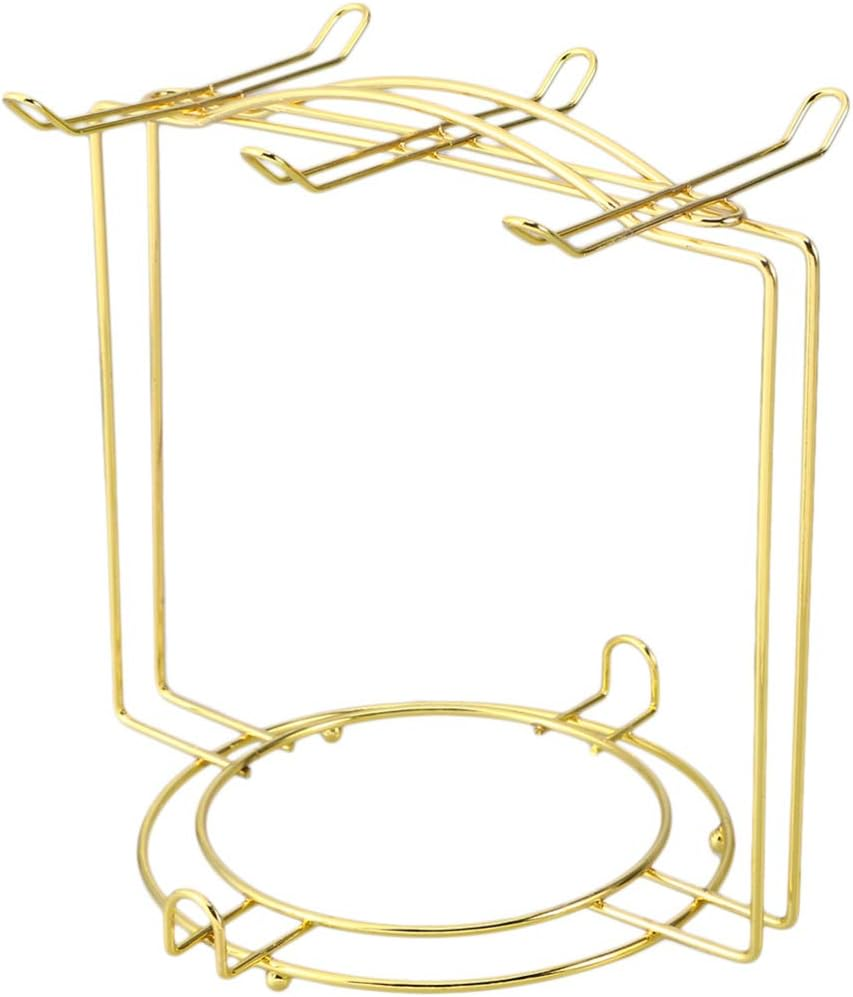 Luxshiny Clothes Drying Rack Coffee Cup Holder Rack, Stainless Steel Mug Rack Cup Saucer Display Stand Tea Cup Rack Display for Table Cabinet Clothes Rack