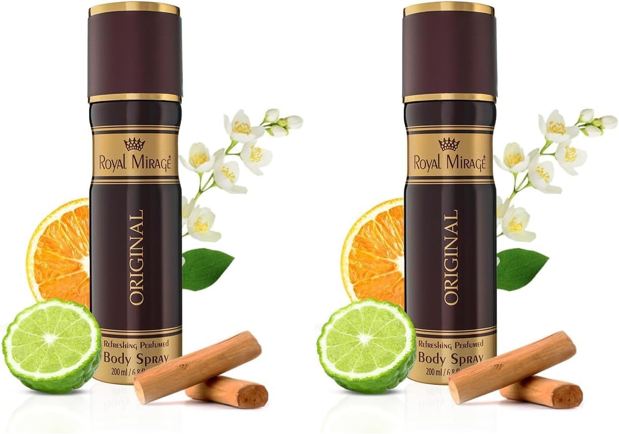 Royal Mirage Original Deodorant Body Spray for Men 200 Ml (Pack of 2) image number 3