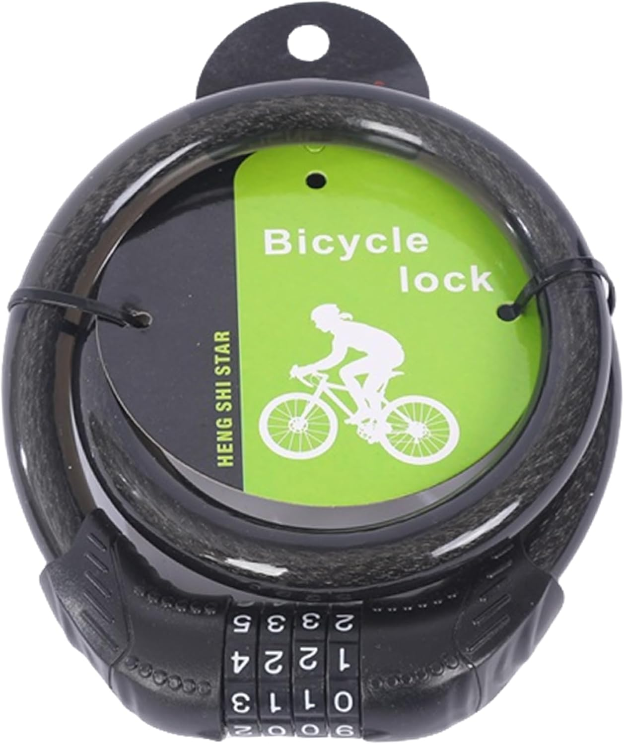 Endless EL1053 Multi Use Lock for Bike, Cycle, Helmet, Luggage with 4 Digit Resettable Cable Lock | Black | Material : Stainless Steel, Rubber | Heavy Duty Anti-Theft Protection All Purposes image number 3